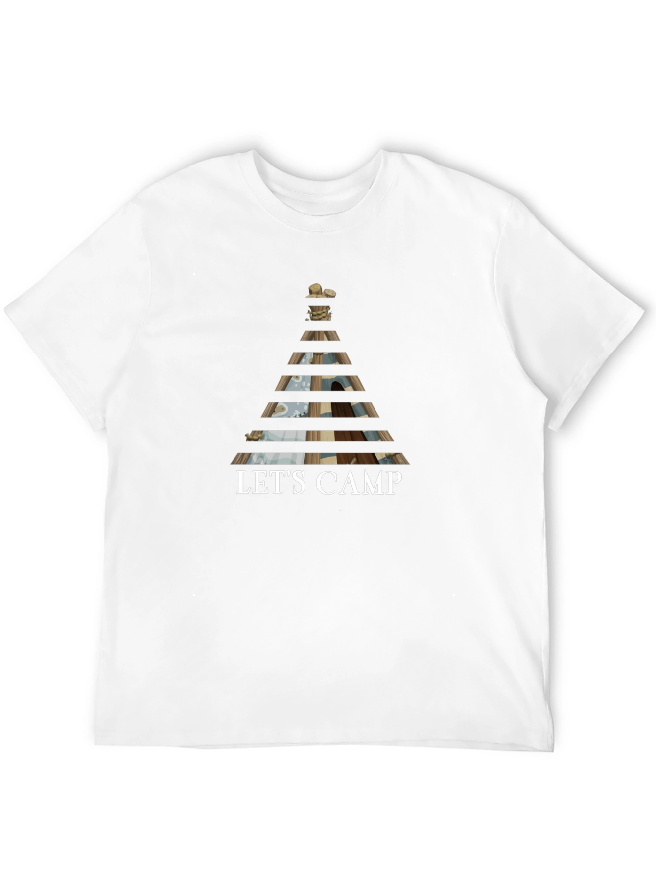 Lets Camp Graphic Tee - Outdoor Adventure Shirt