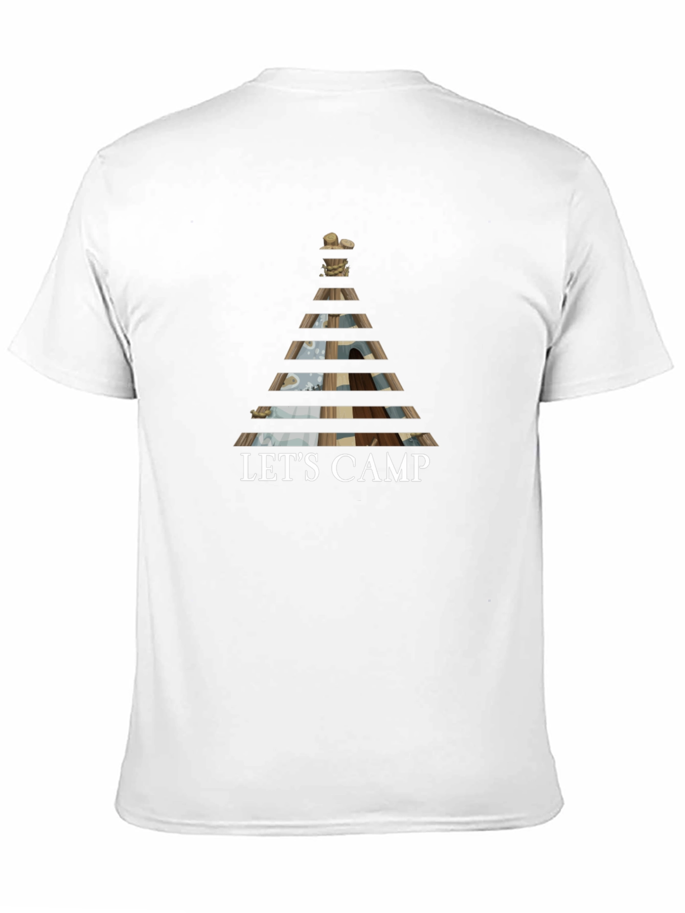 Lets Camp Graphic Tee - Outdoor Adventure Shirt