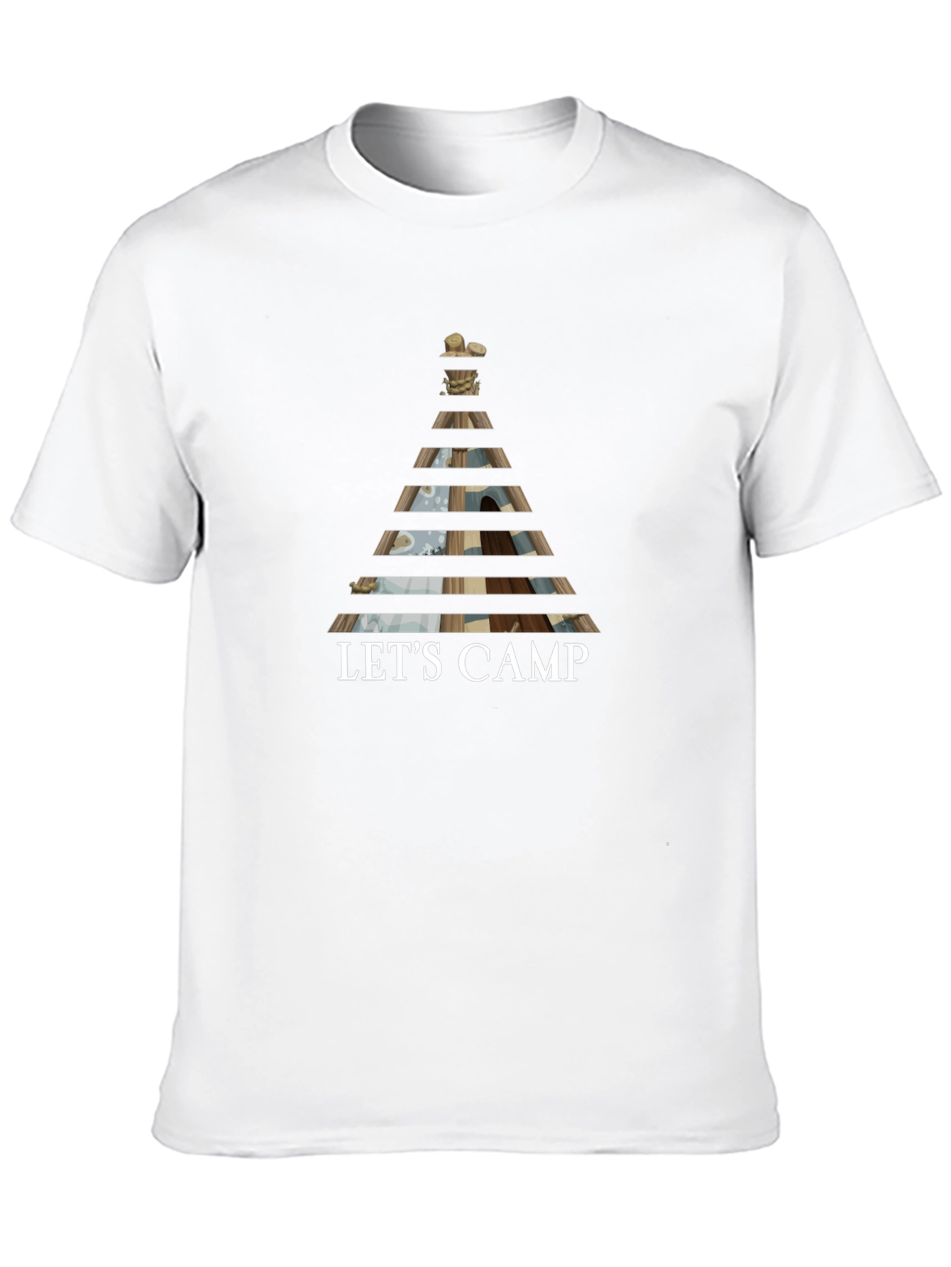 Lets Camp Graphic Tee - Outdoor Adventure Shirt