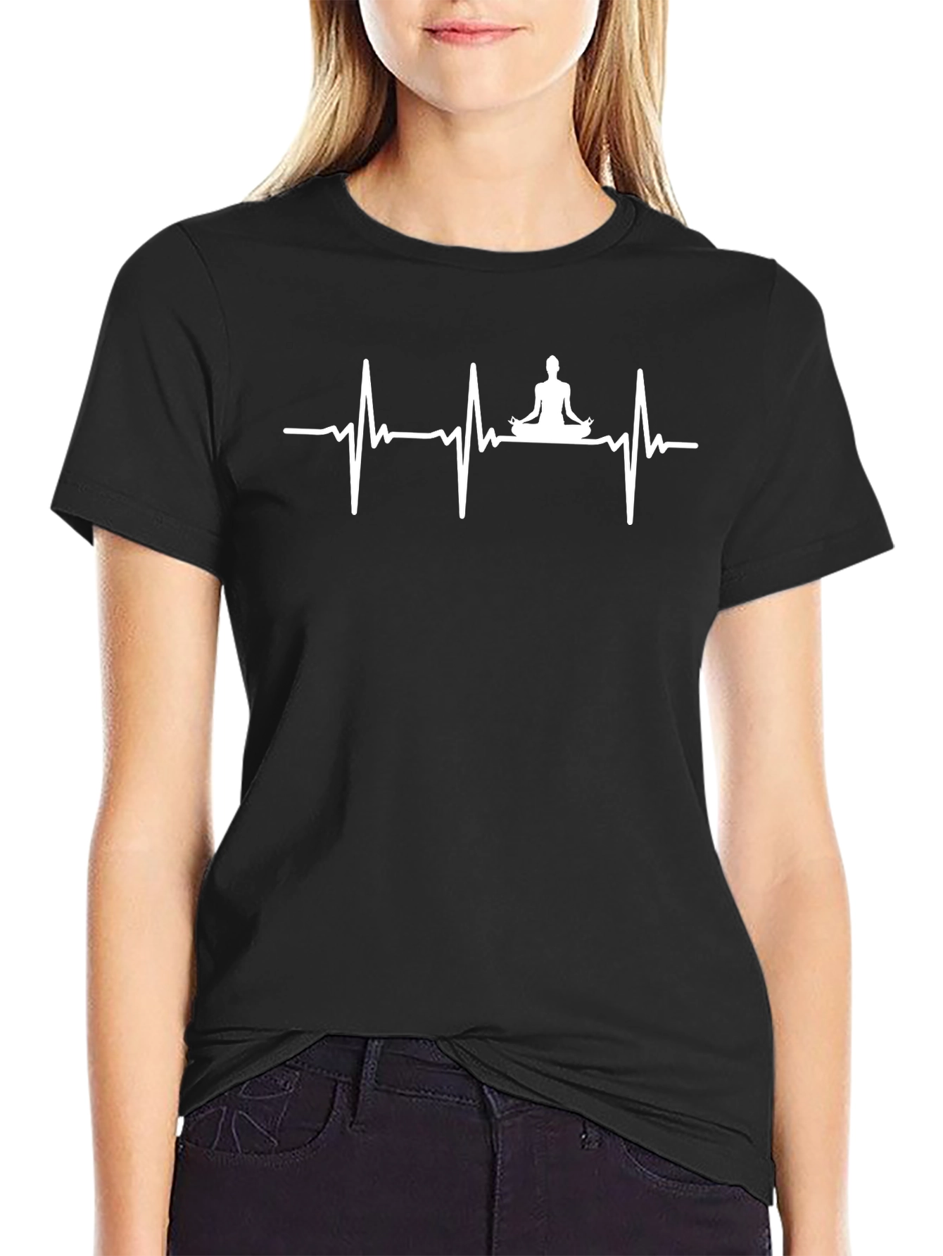 Yoga Heartbeat T-Shirt - Meditate in Style!