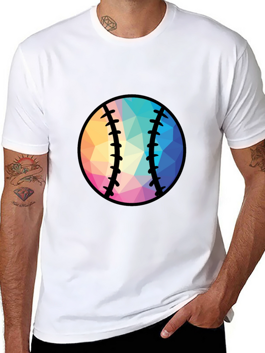 Geometric Baseball Graphic Tee
