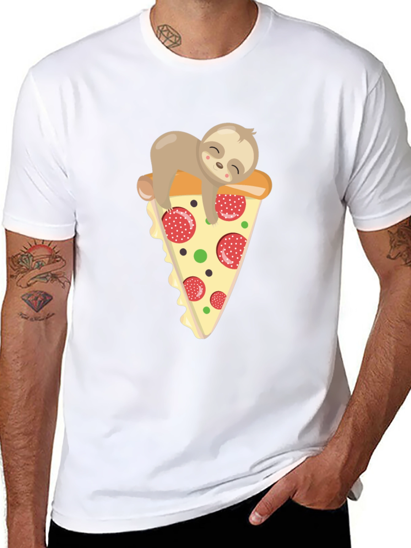 Sloth Pizza T-Shirt - Comfy & Fun!
