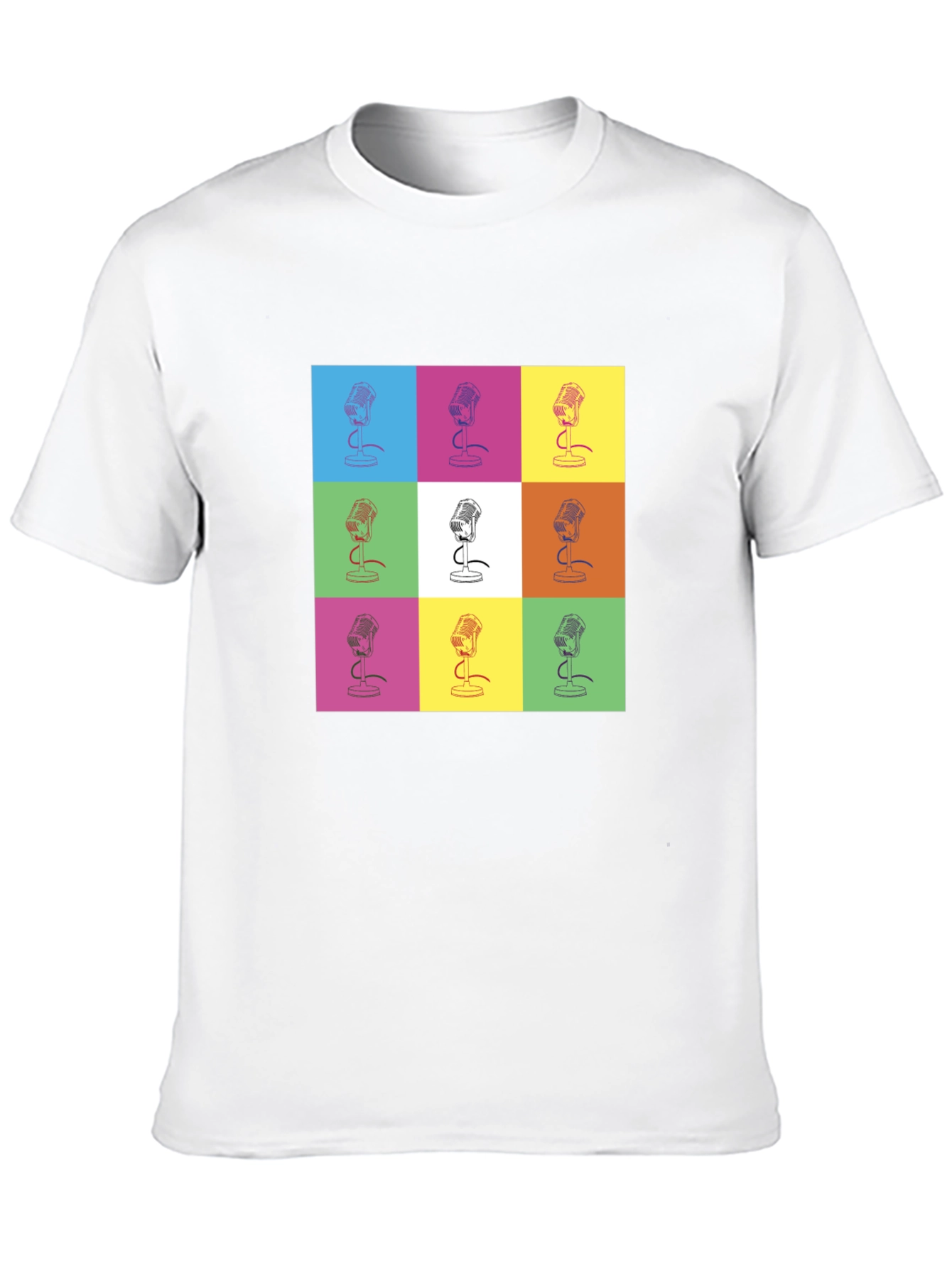 Retro Microphone Pop Art T-Shirt