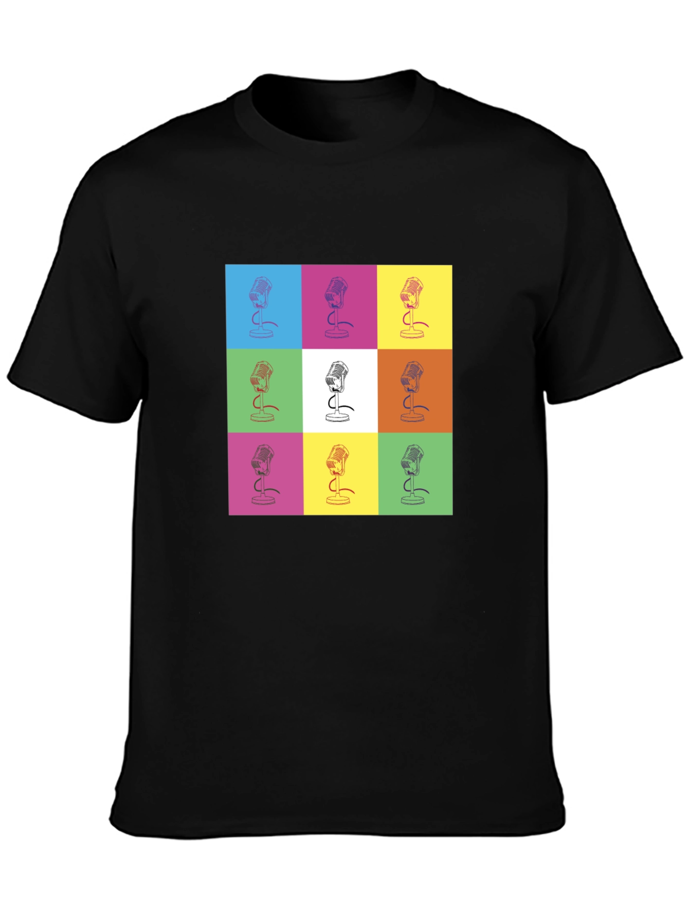 Retro Microphone Pop Art T-Shirt