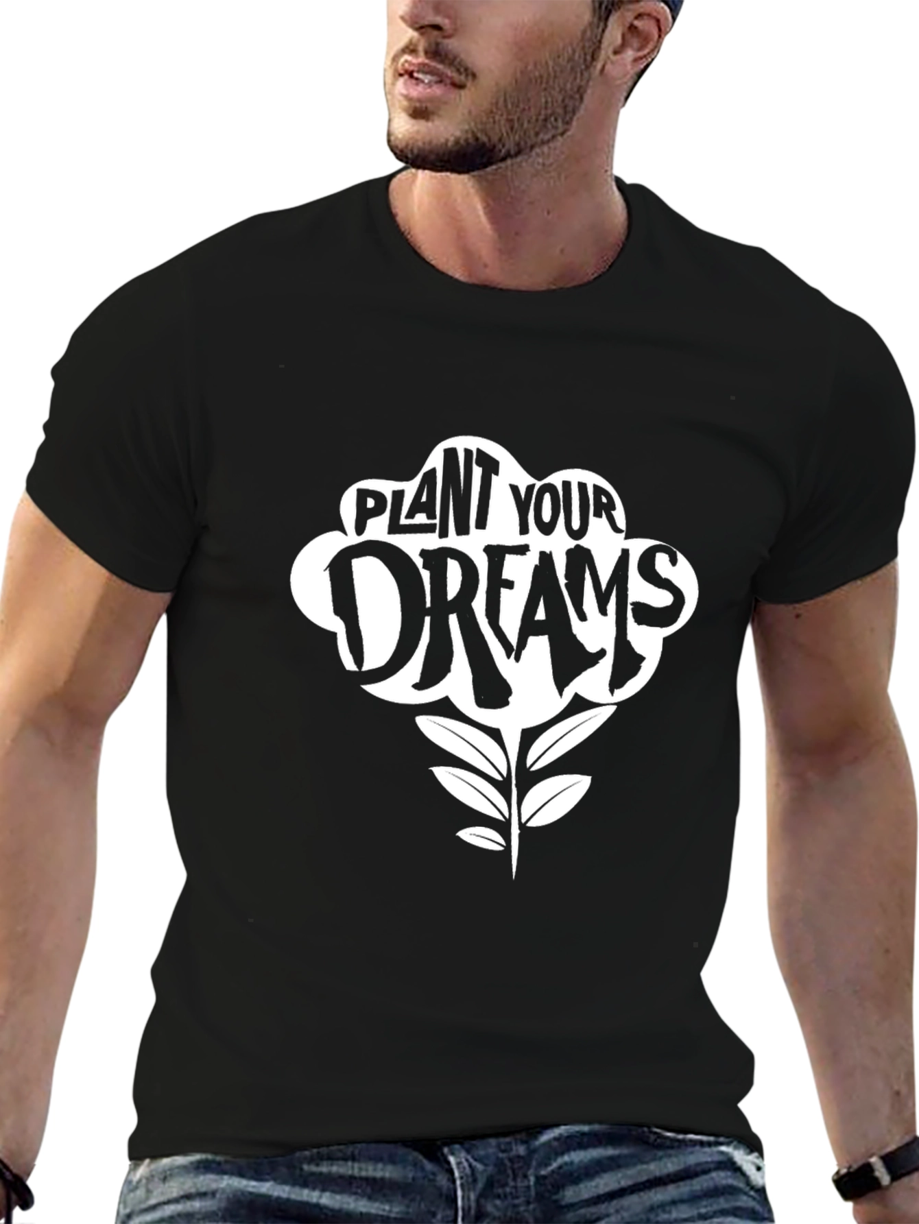 Plant Your Dreams Black T-Shirt