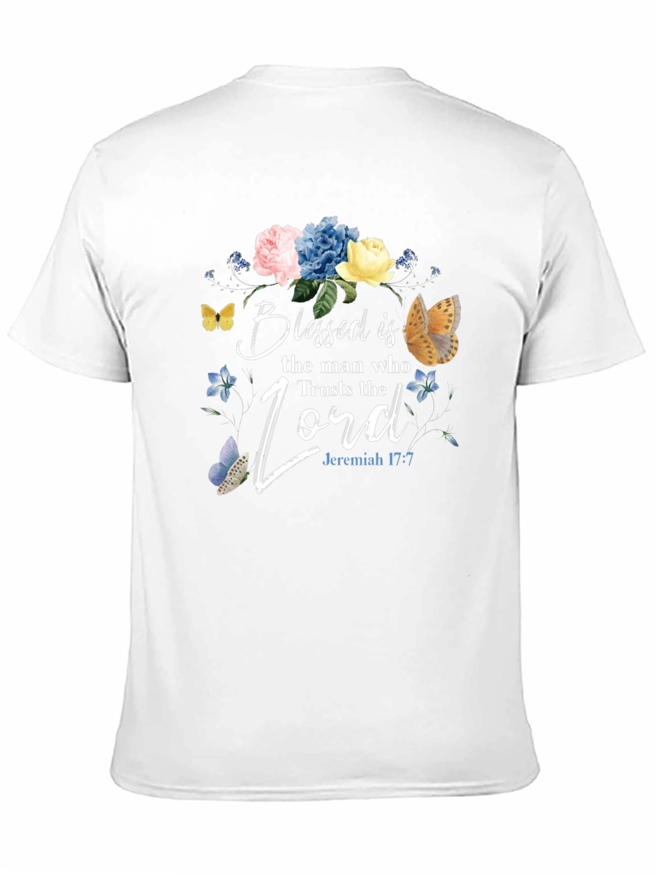 Blessed Man Floral Christian T-Shirt