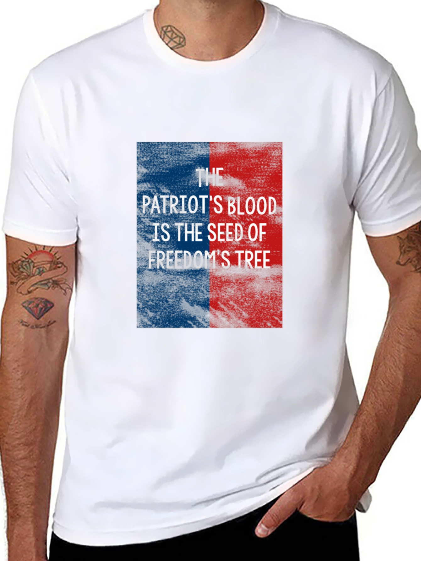 Patriotic Blood Freedom Tee