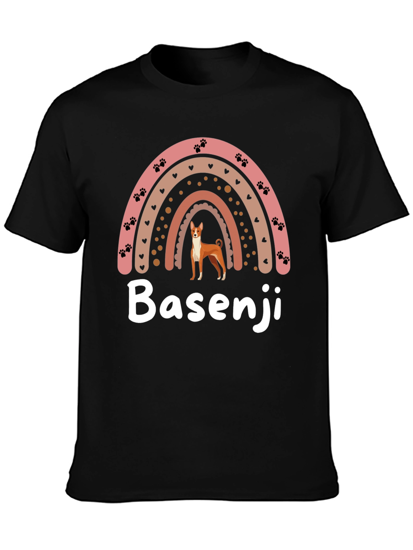 Basenji Dog Rainbow T-Shirt
