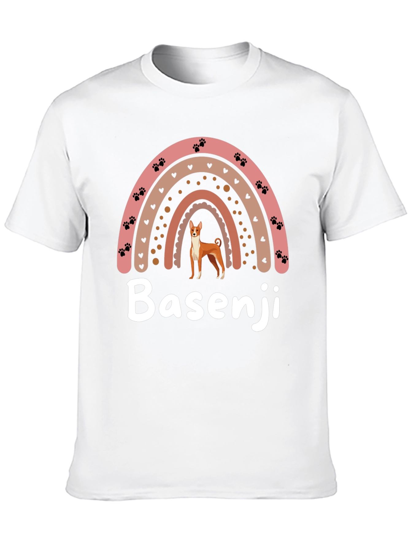 Basenji Dog Rainbow T-Shirt