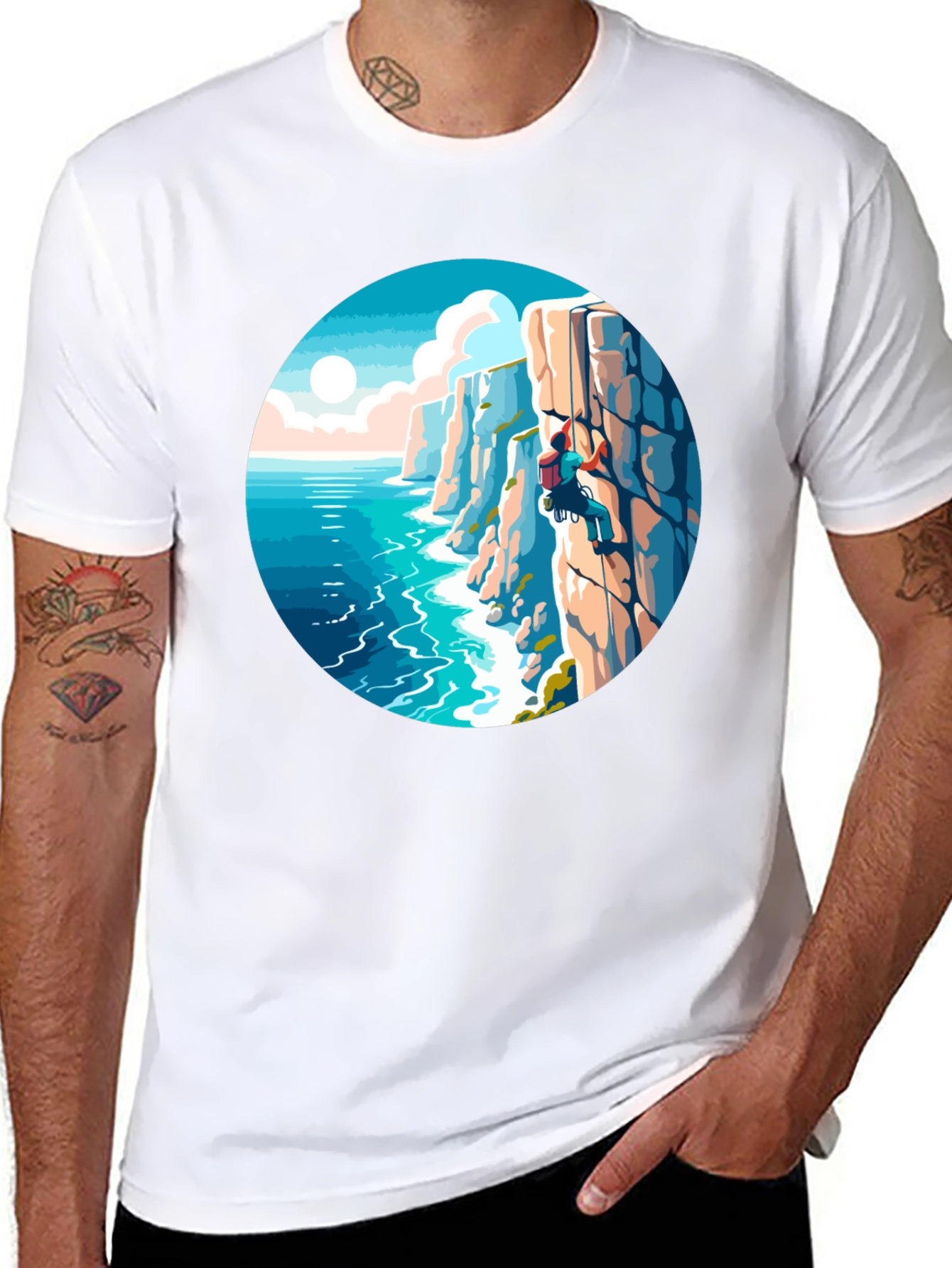 Climbing Coastline Graphic Tee