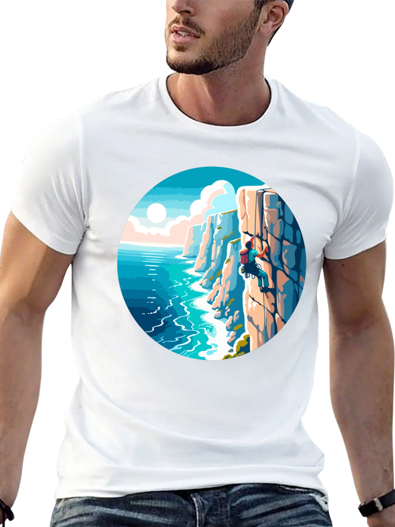 Climbing Coastline Graphic Tee
