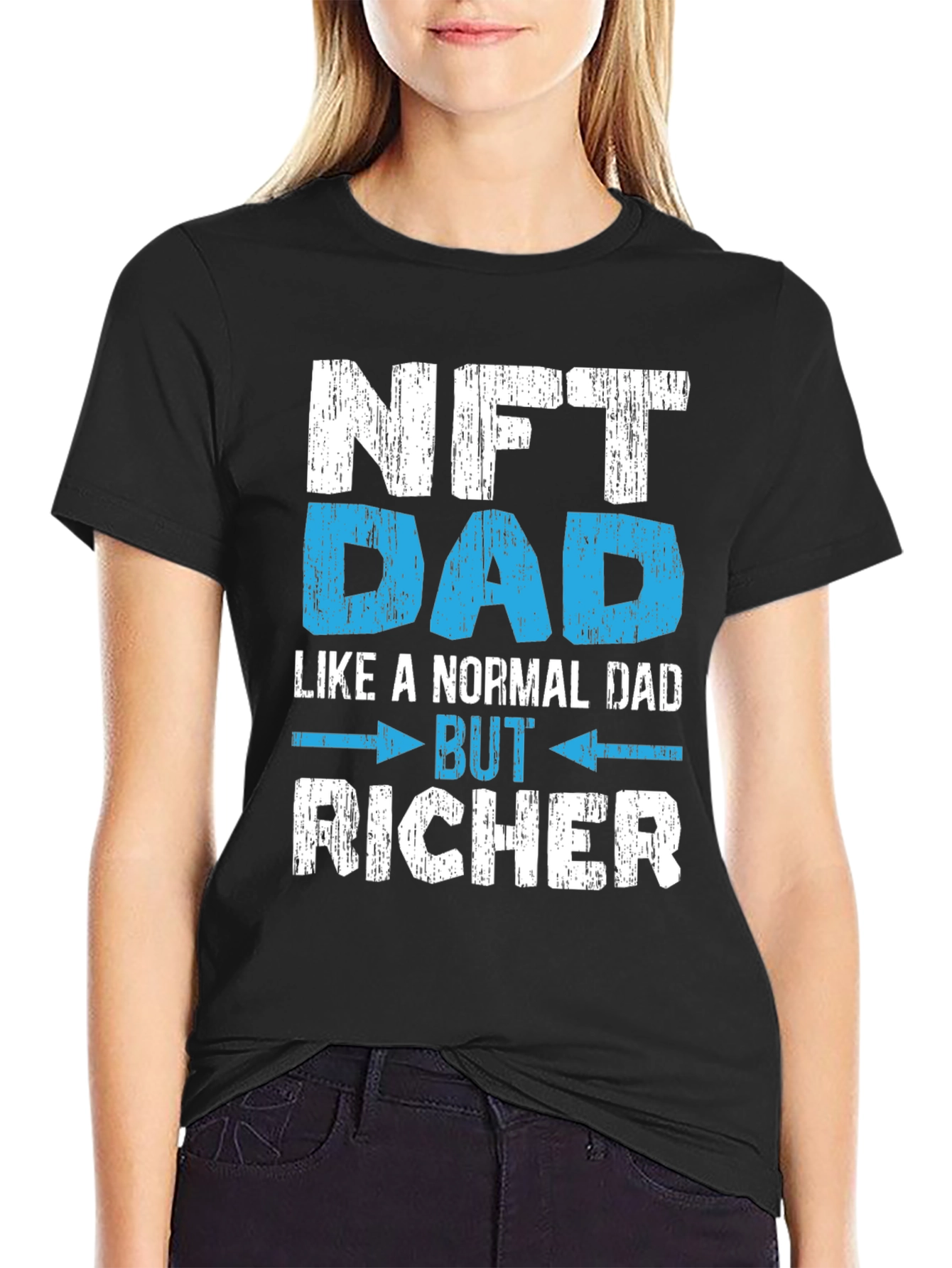 NFT Dad T-Shirt - Crypto Richer Funny Tee