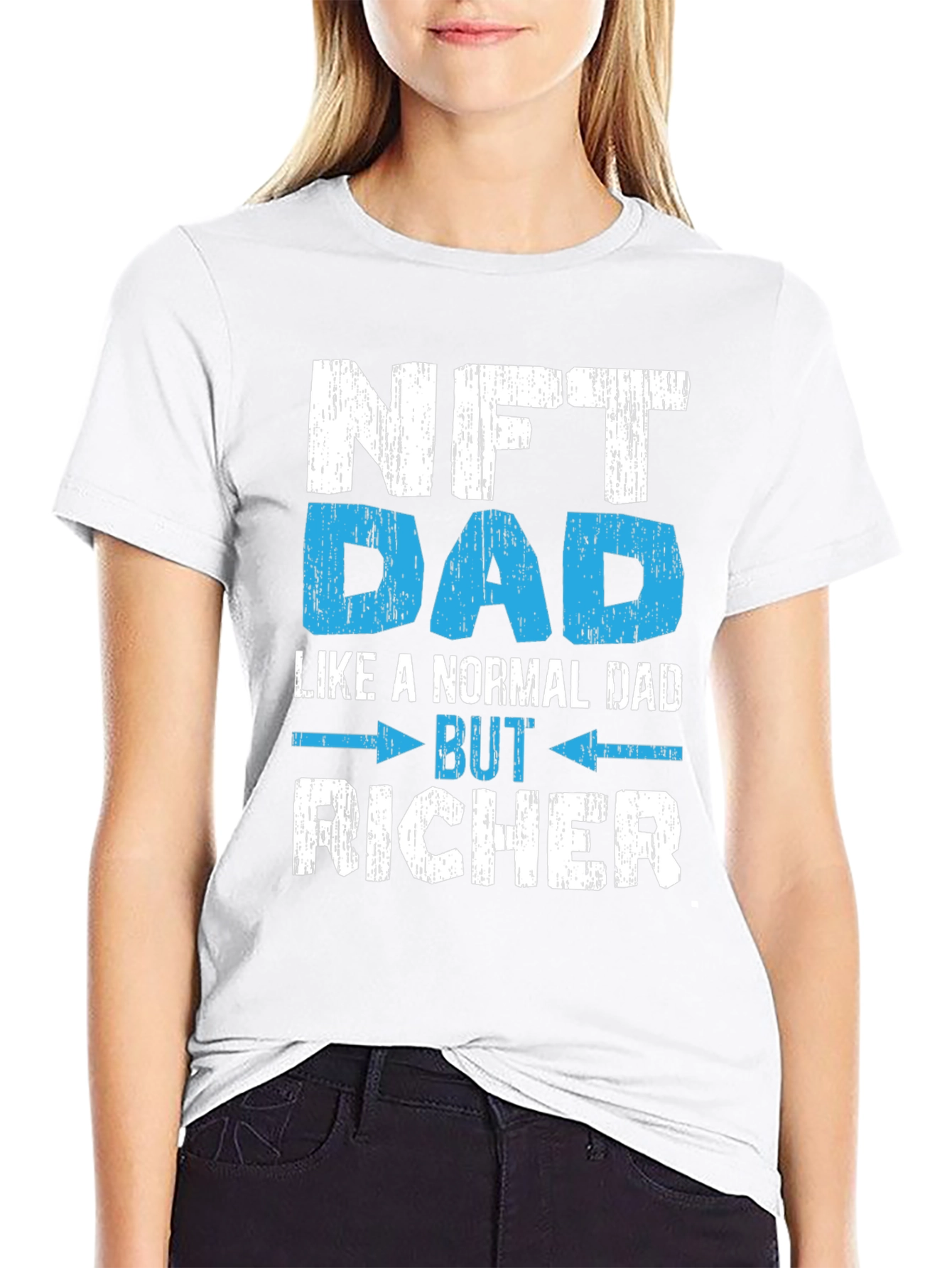NFT Dad T-Shirt - Crypto Richer Funny Tee