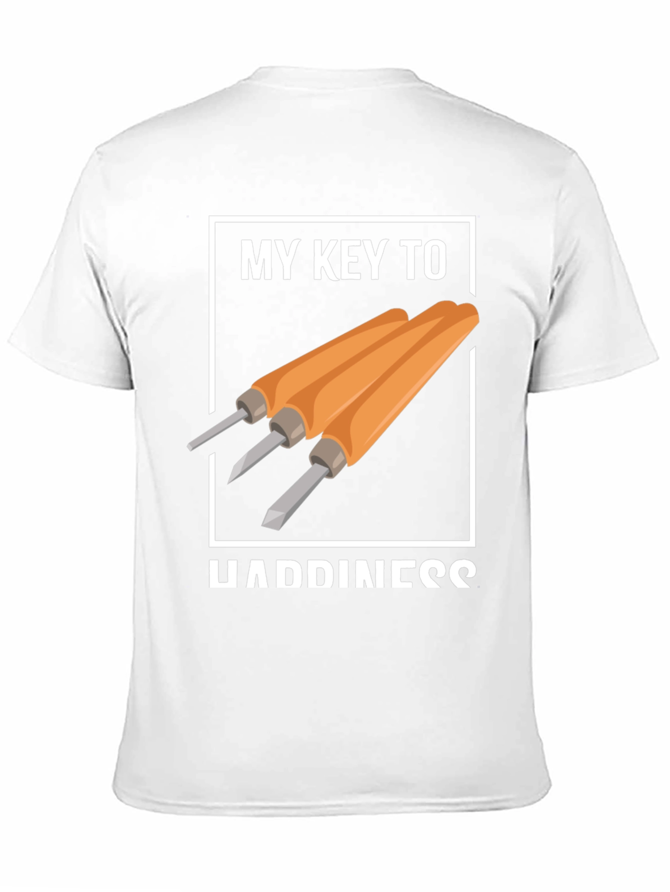 My Key To Happiness Wood Carving T-Shirt