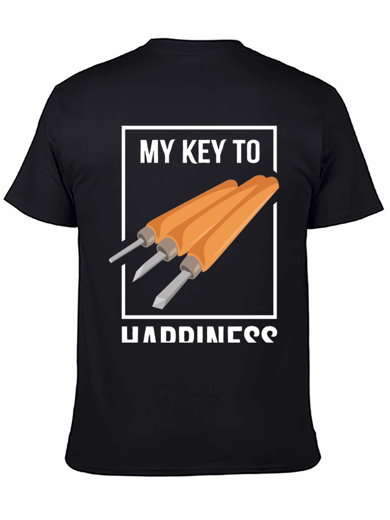 My Key To Happiness Wood Carving T-Shirt