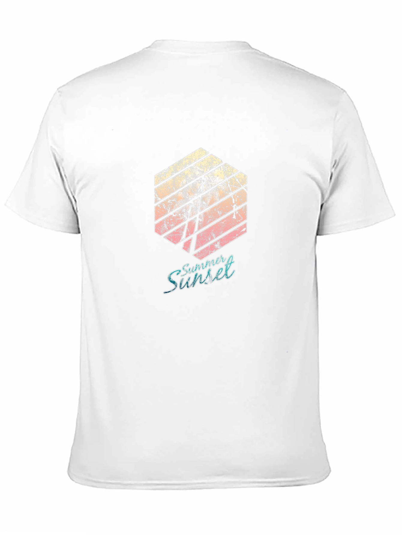 Summer Sunset Graphic Tee - Black