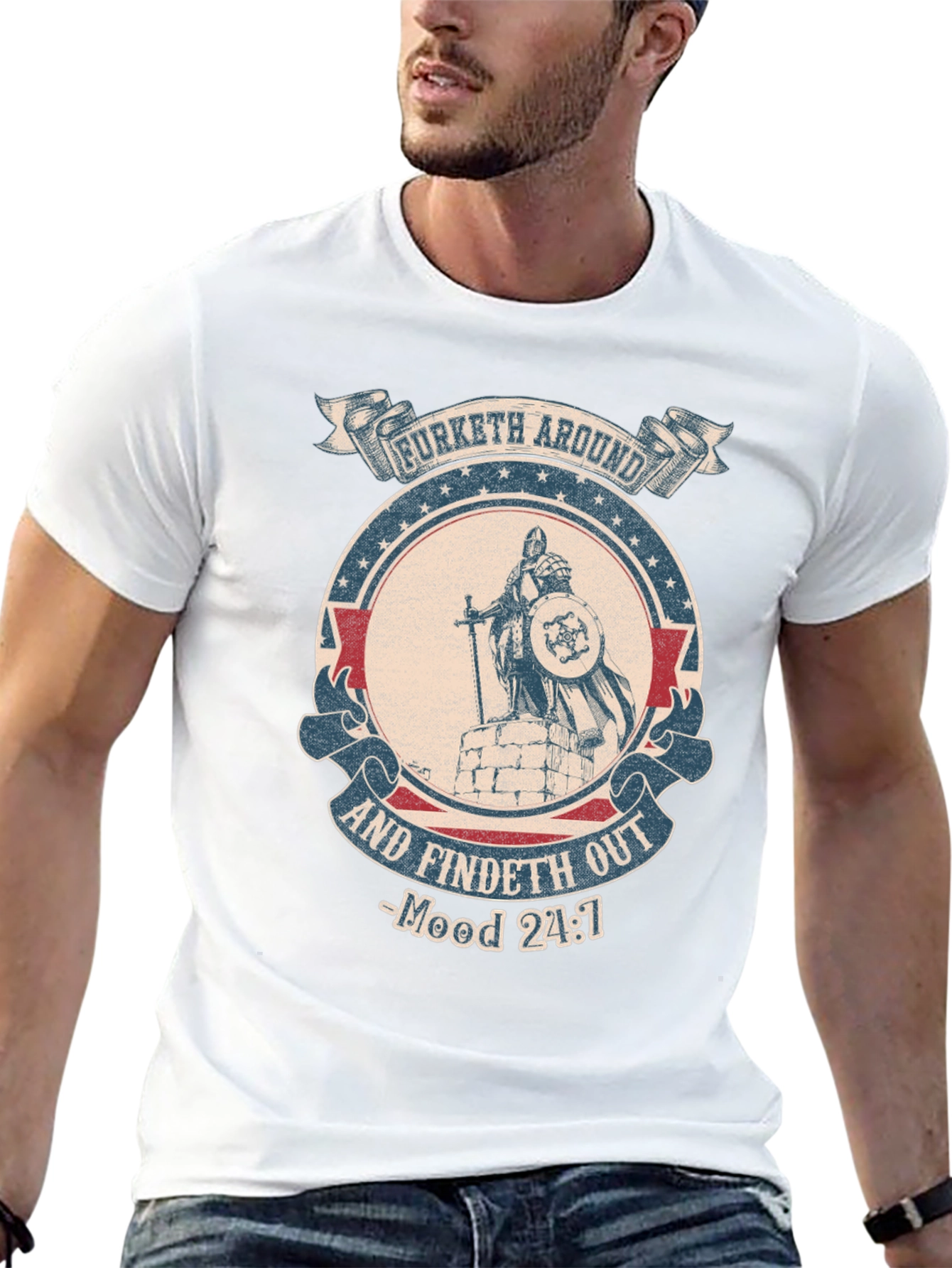 Funny Knight T-Shirt - Furketh Around