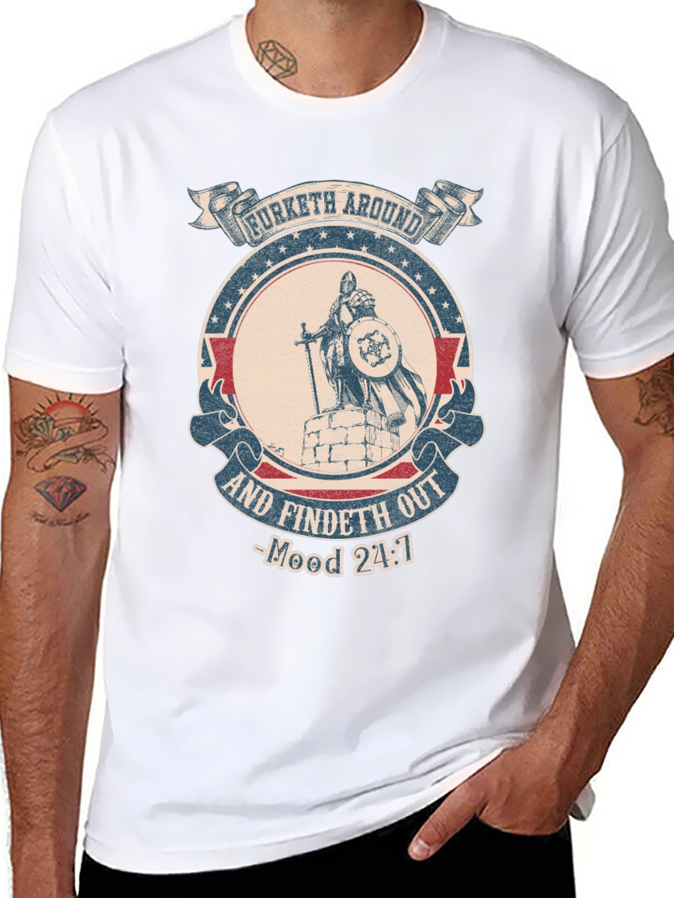 Funny Knight T-Shirt - Furketh Around