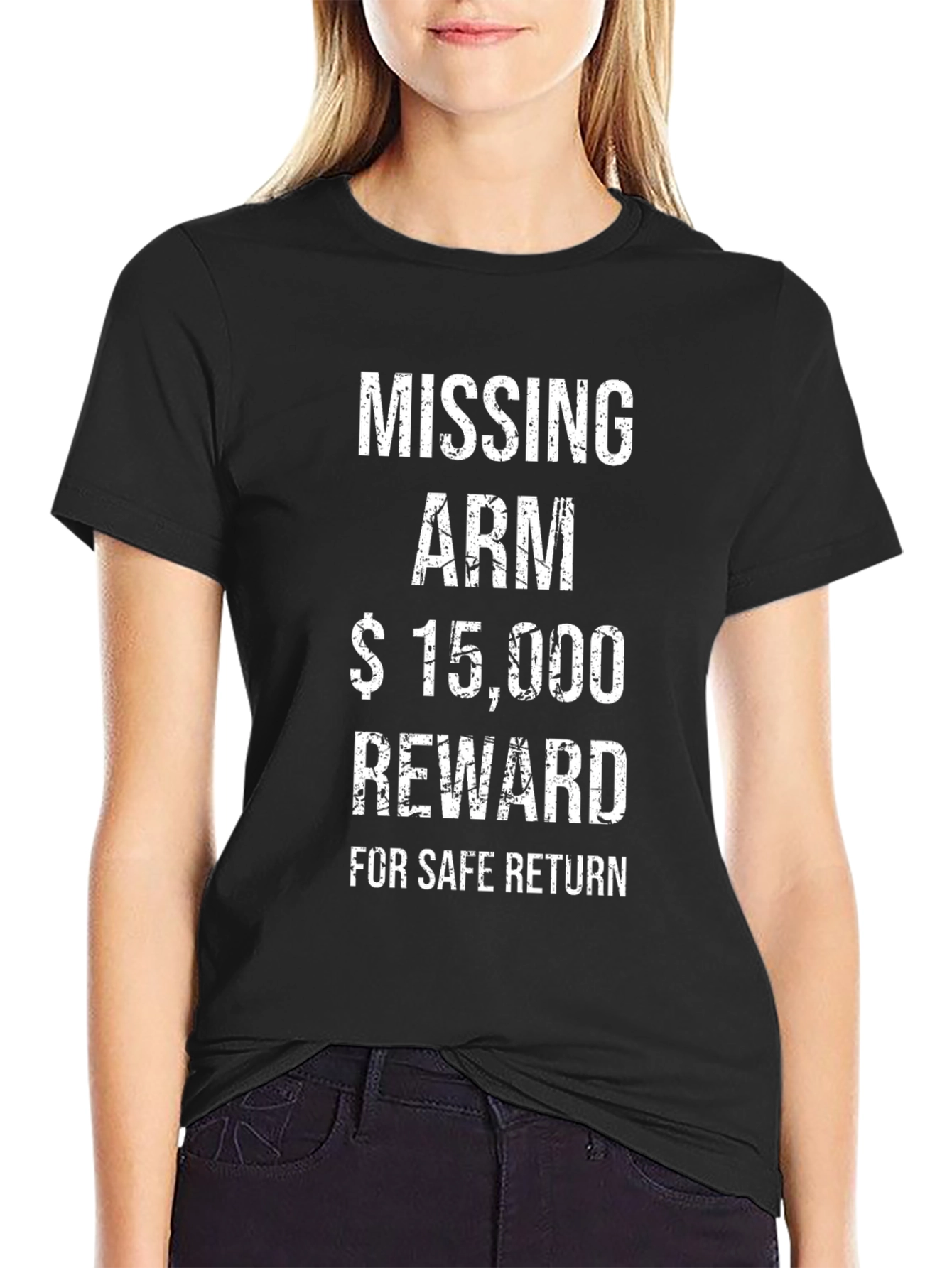 Funny Missing Arm Reward T-Shirt - Humor Tee