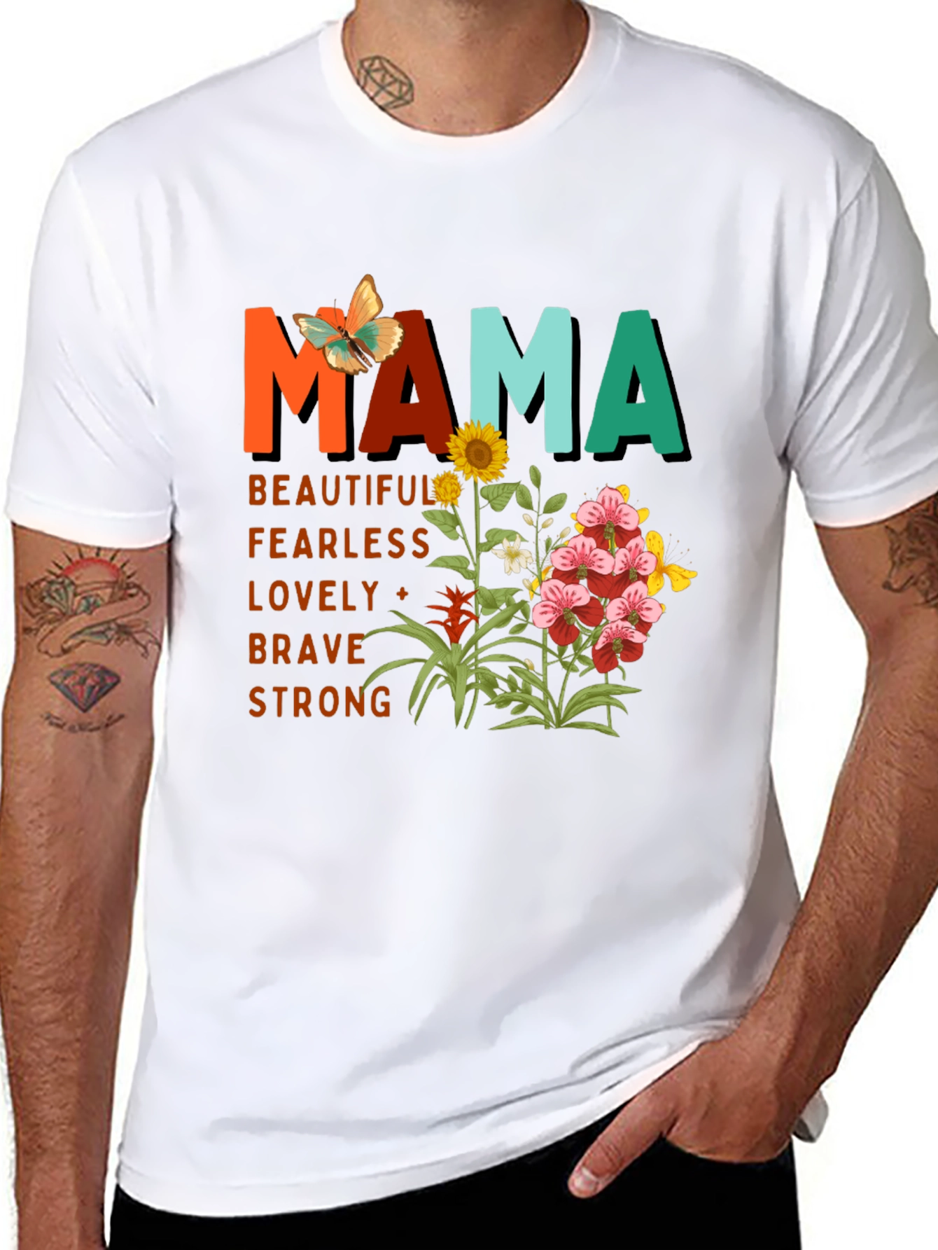 Floral Mama Graphic Tee - Mothers Day Gift