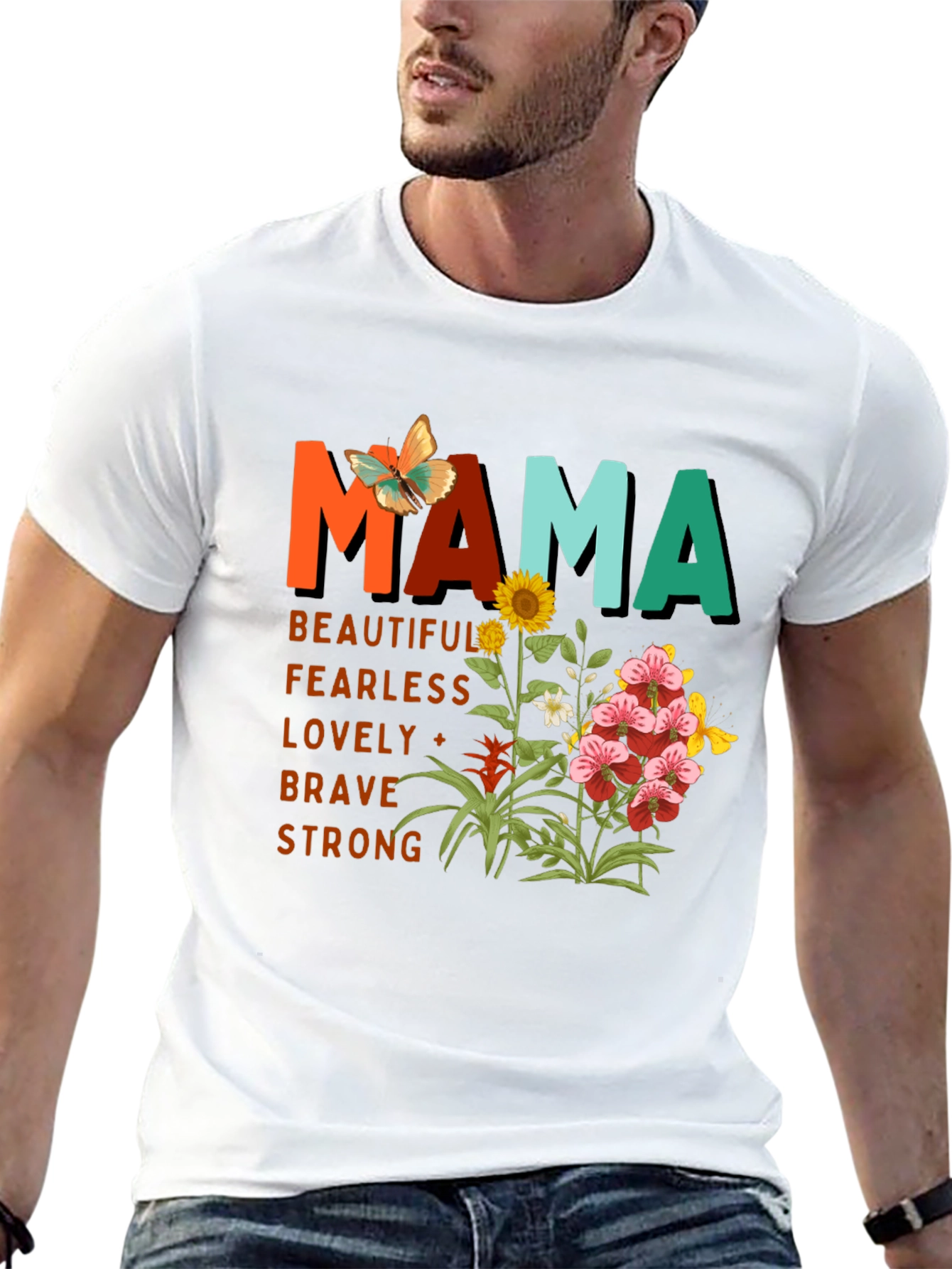 Floral Mama Graphic Tee - Mothers Day Gift