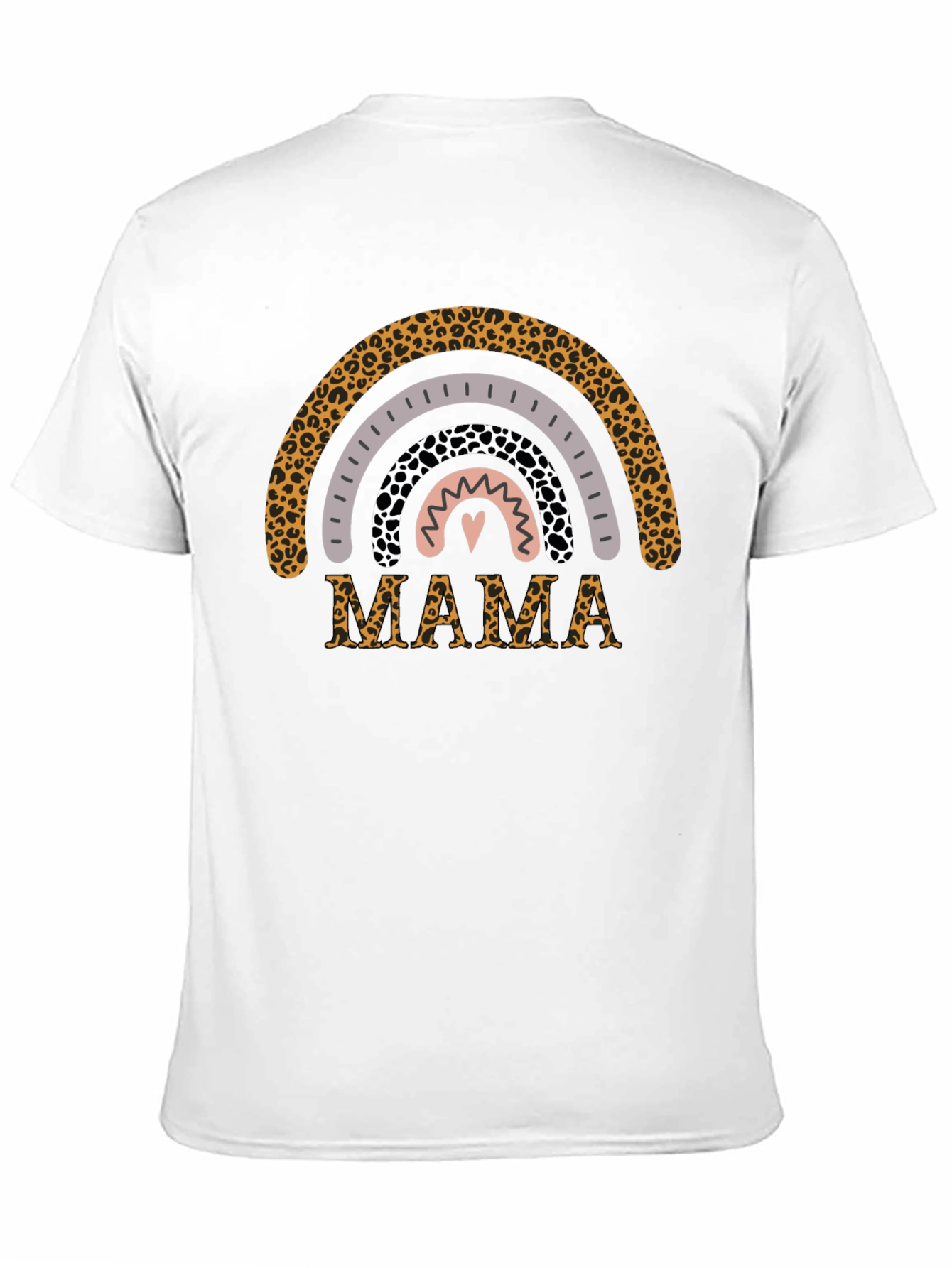 Leopard Mama Rainbow Graphic Tee
