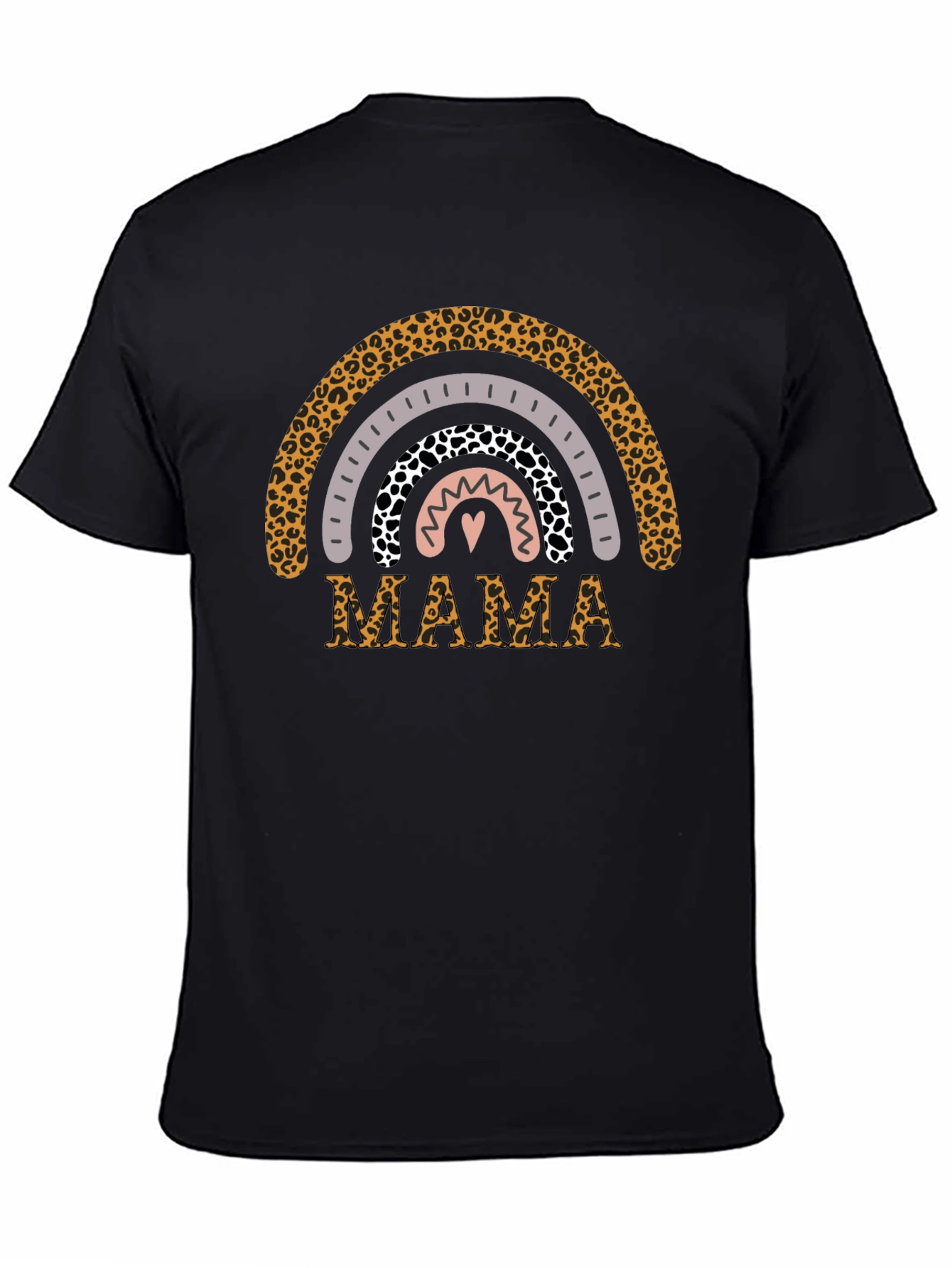 Leopard Mama Rainbow Graphic Tee