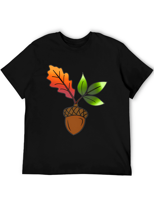 Acorn & Leaves Graphic T-Shirt