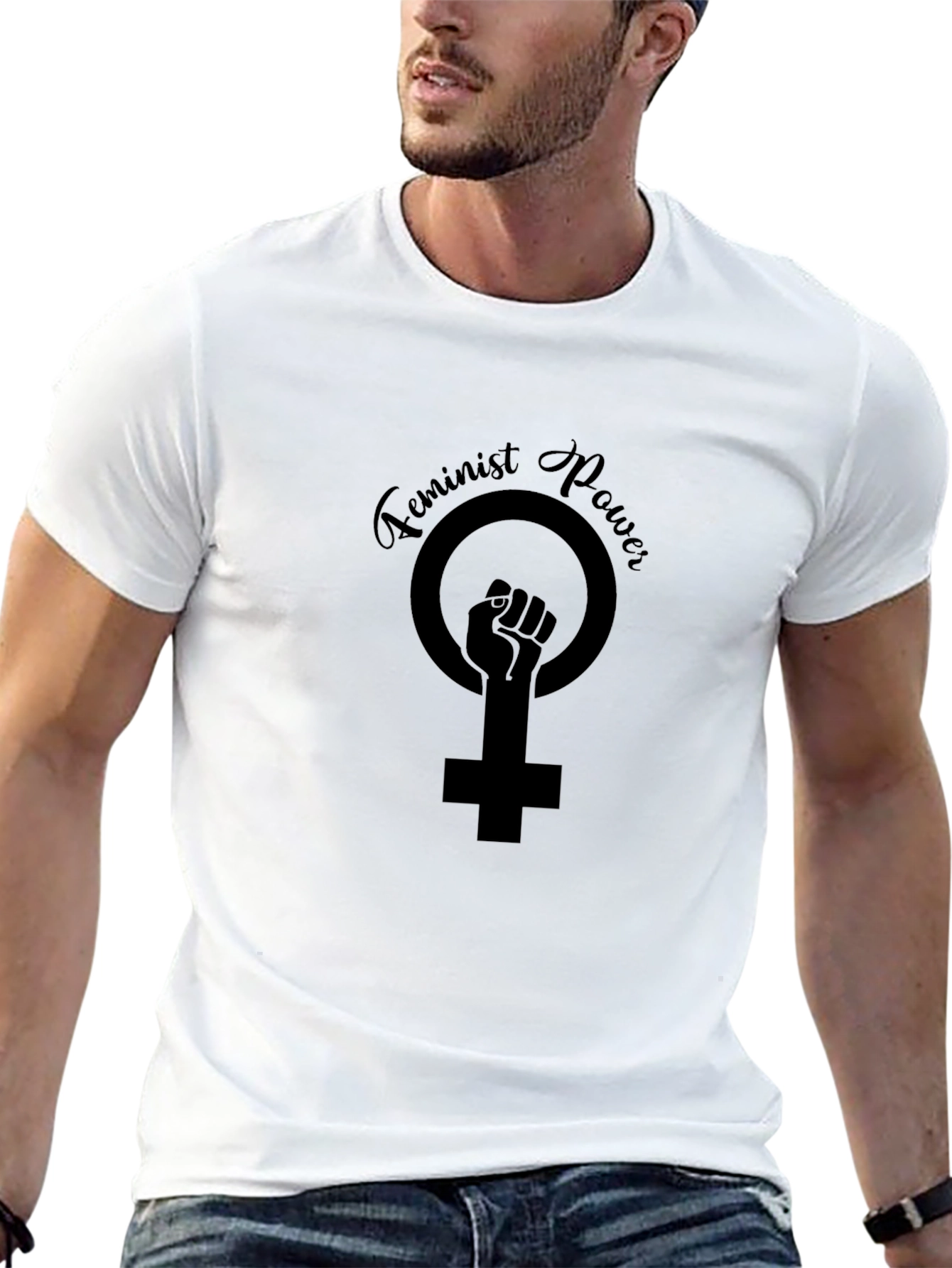 Feminist Power Black T-Shirt