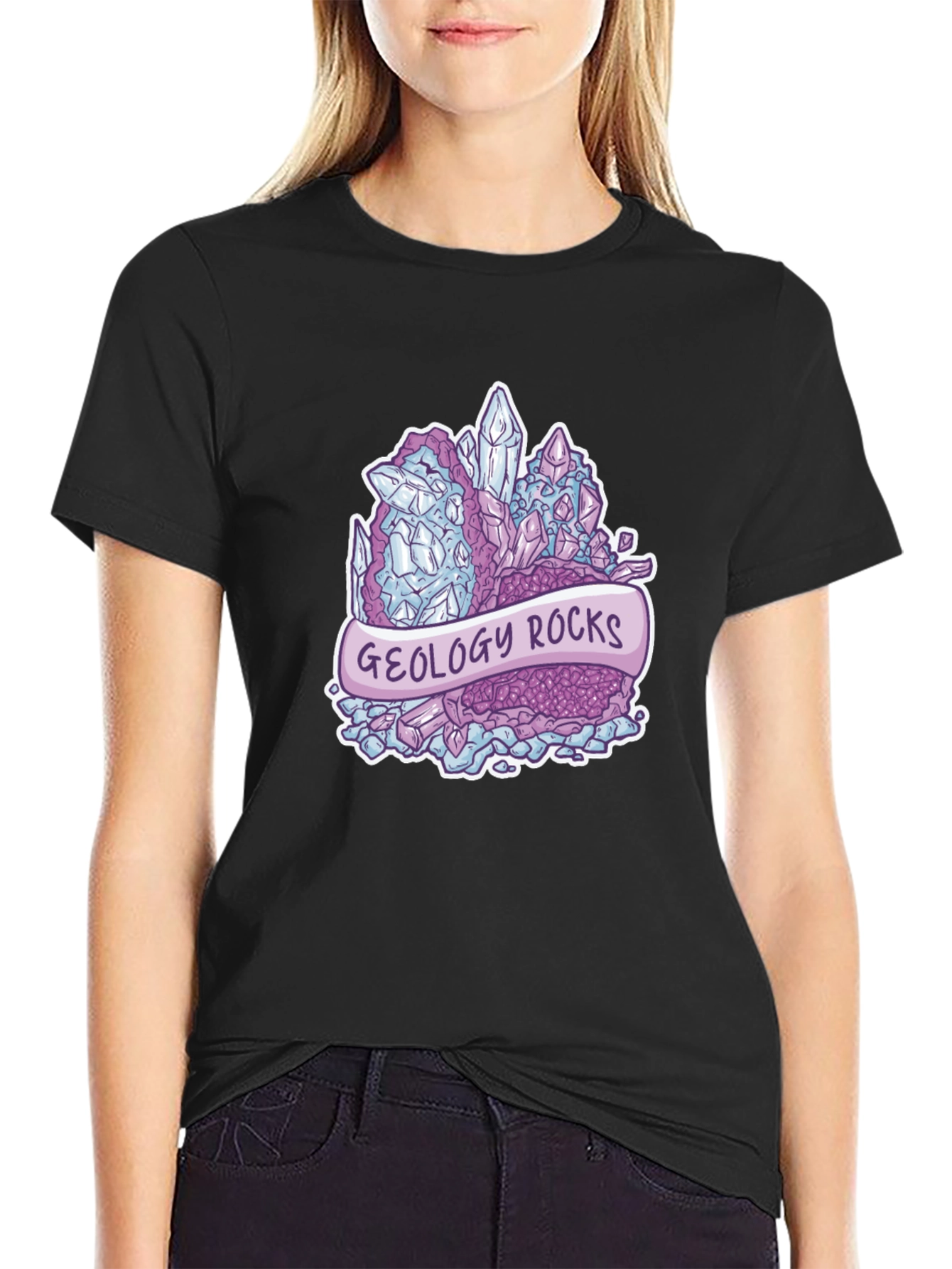 Geology Rocks T-Shirt - Crystal Gemstone Design