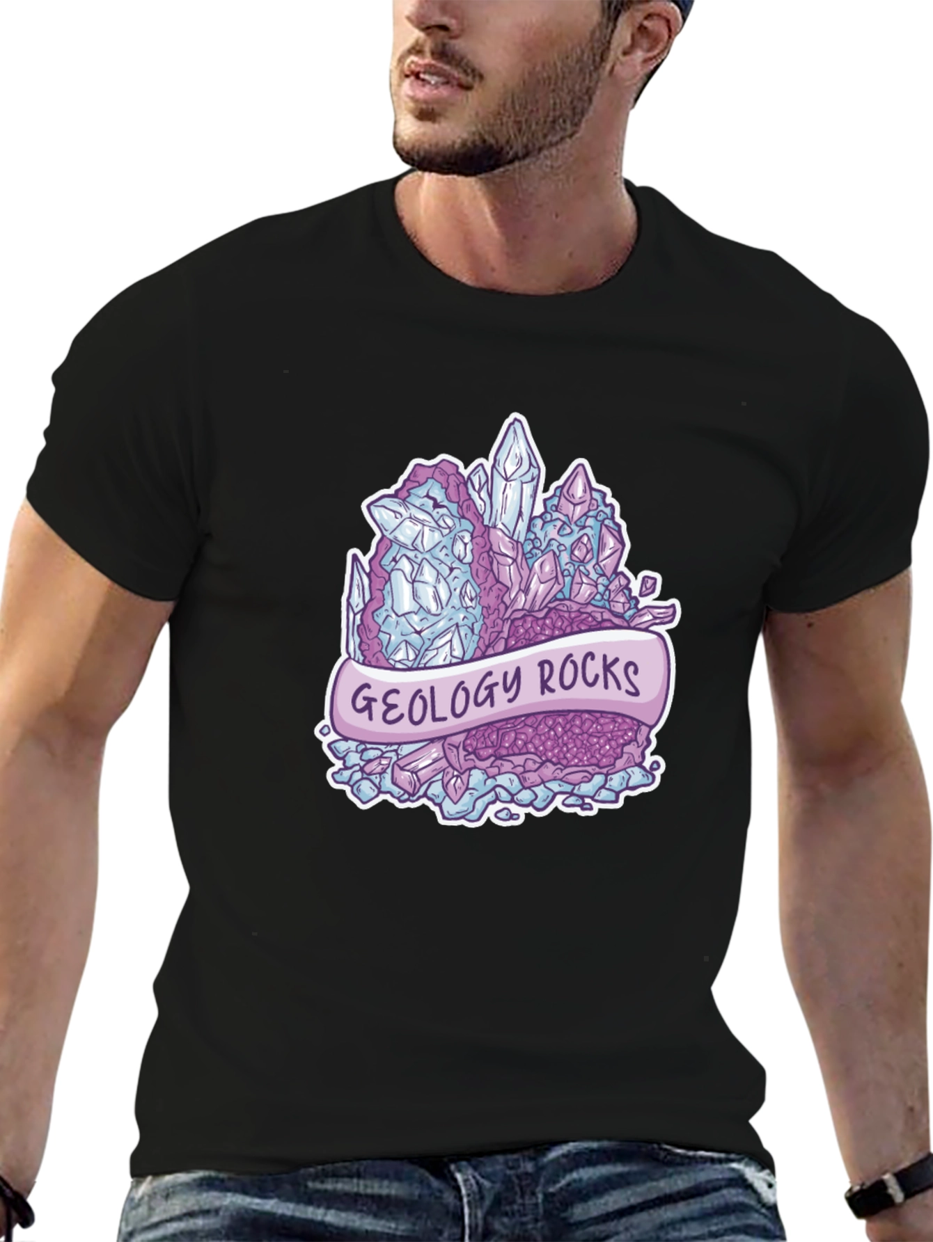 Geology Rocks T-Shirt - Crystal Gemstone Design