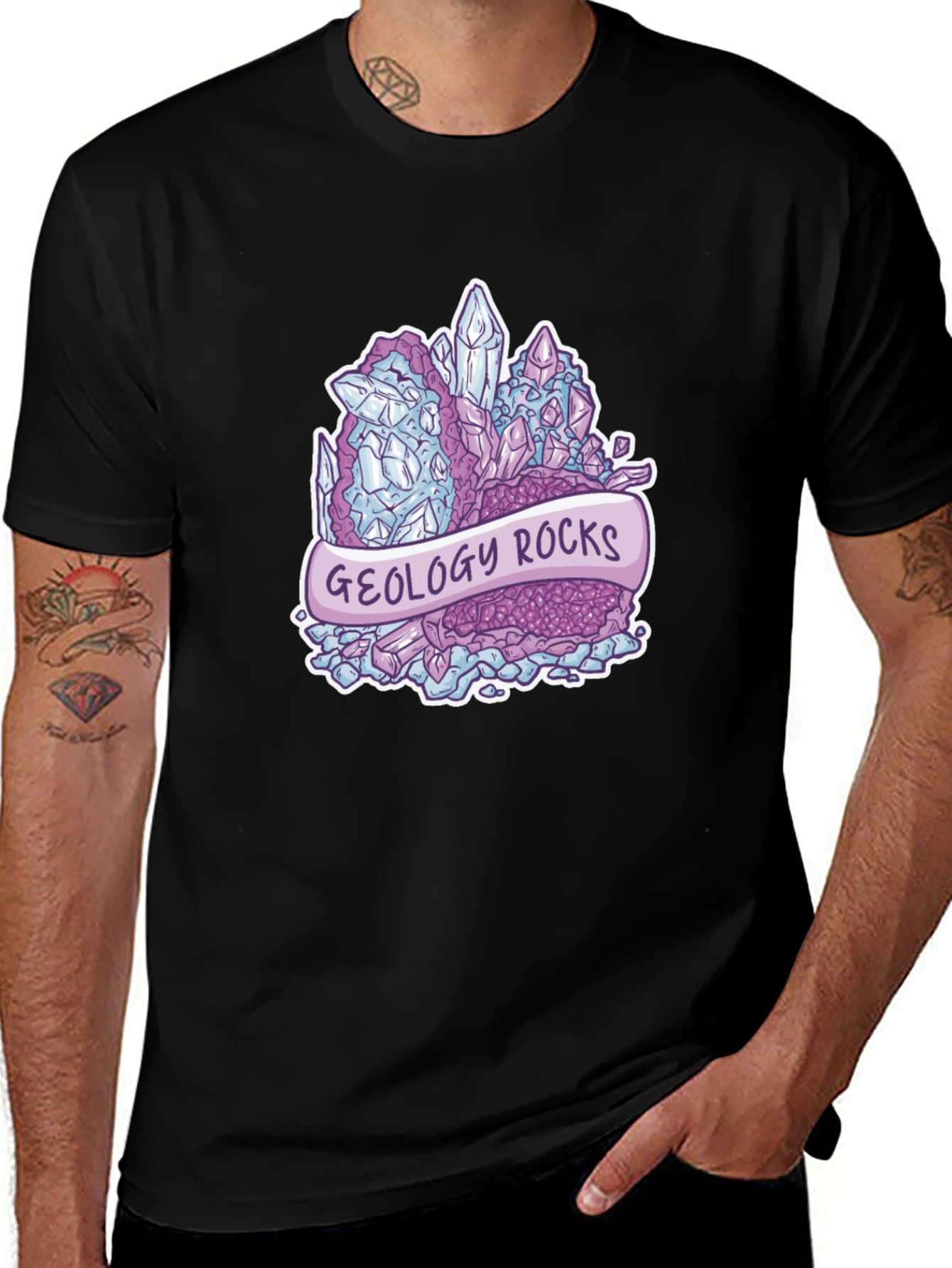 Geology Rocks T-Shirt - Crystal Gemstone Design