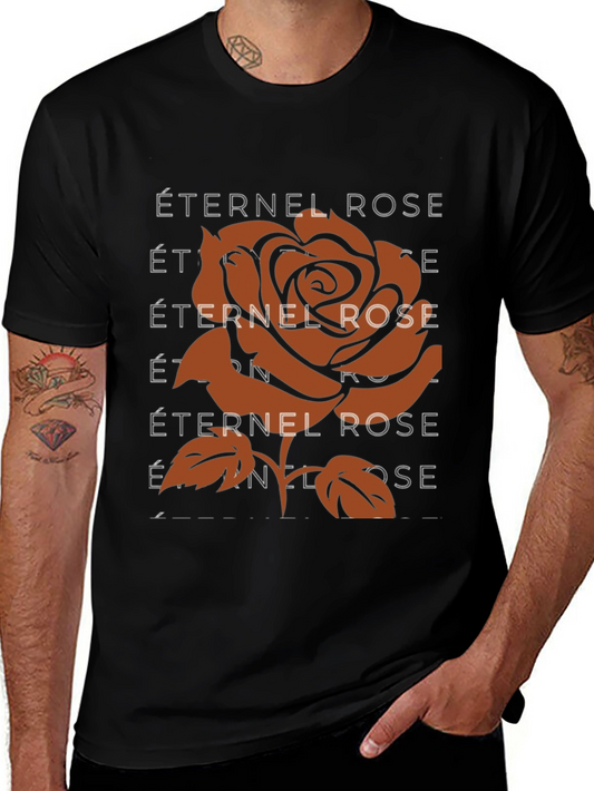 Éternel Rose Graphic T-Shirt - Stylish & Unique Design