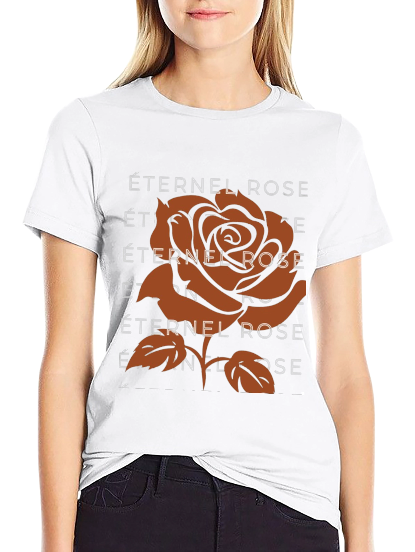 Éternel Rose Graphic T-Shirt - Stylish & Unique Design