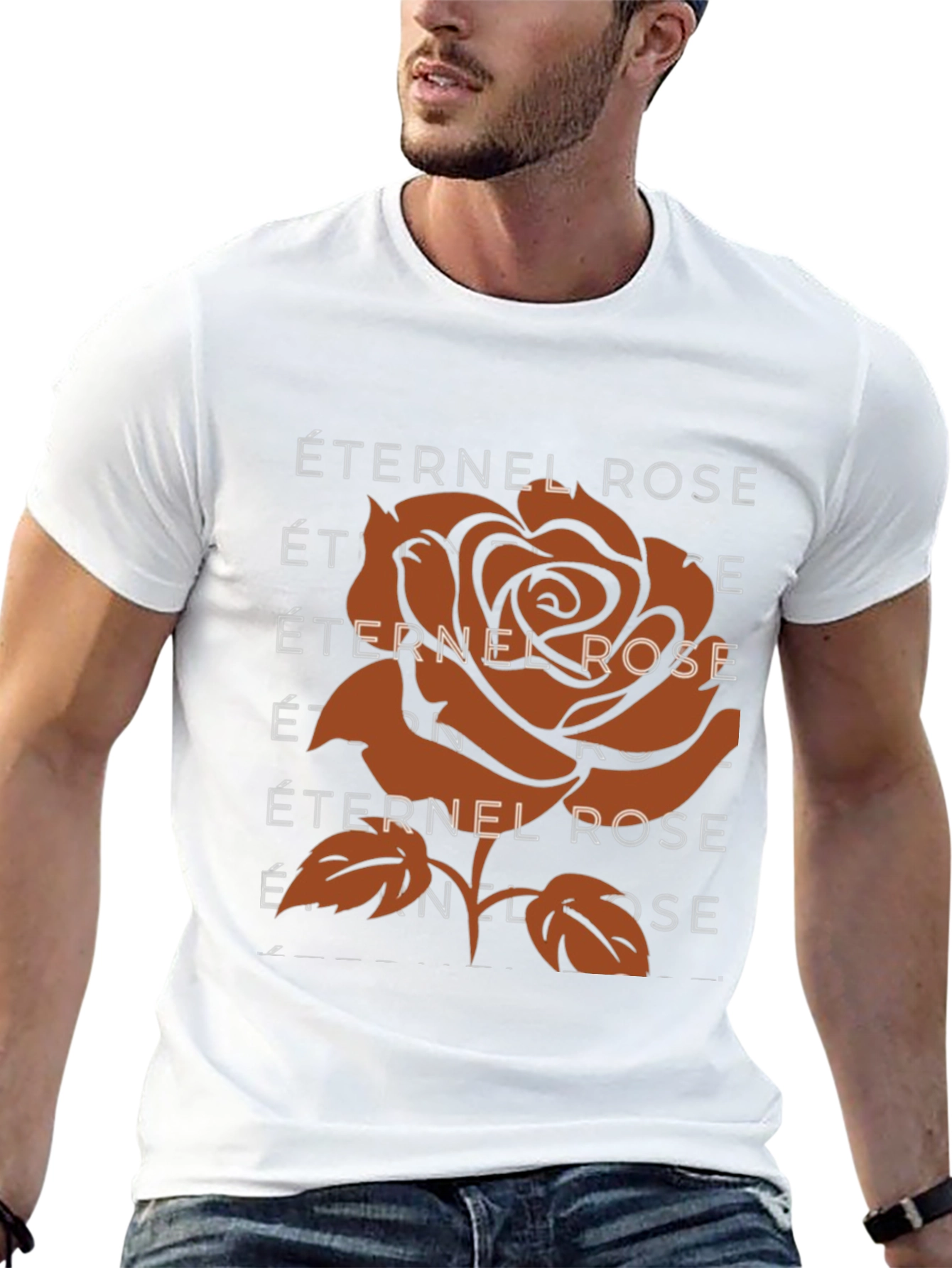 Éternel Rose Graphic T-Shirt - Stylish & Unique Design