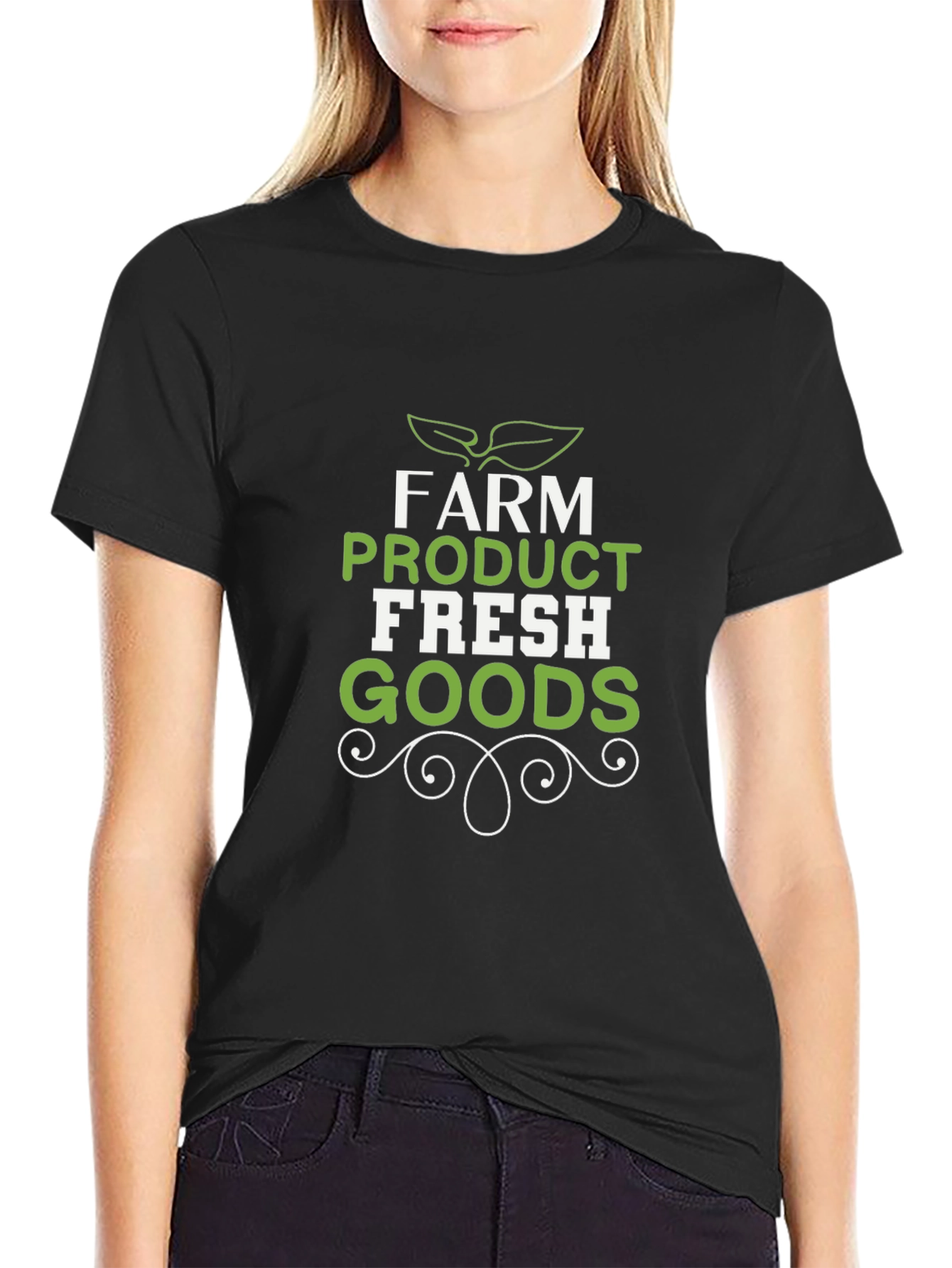 Farm Fresh Goods Graphic Tee - Black