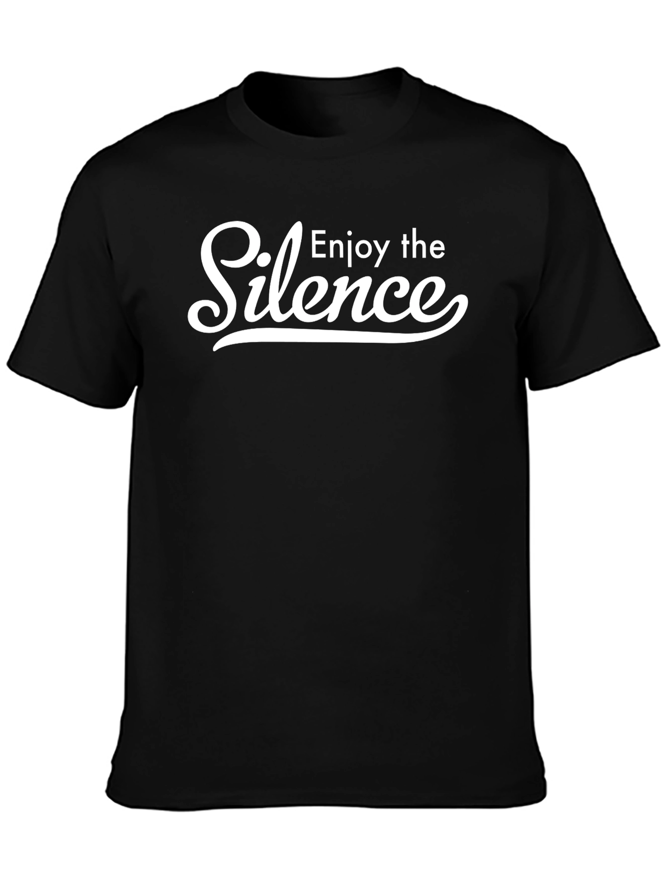 Enjoy the Silence Graphic Tee - Classic Black Shirt