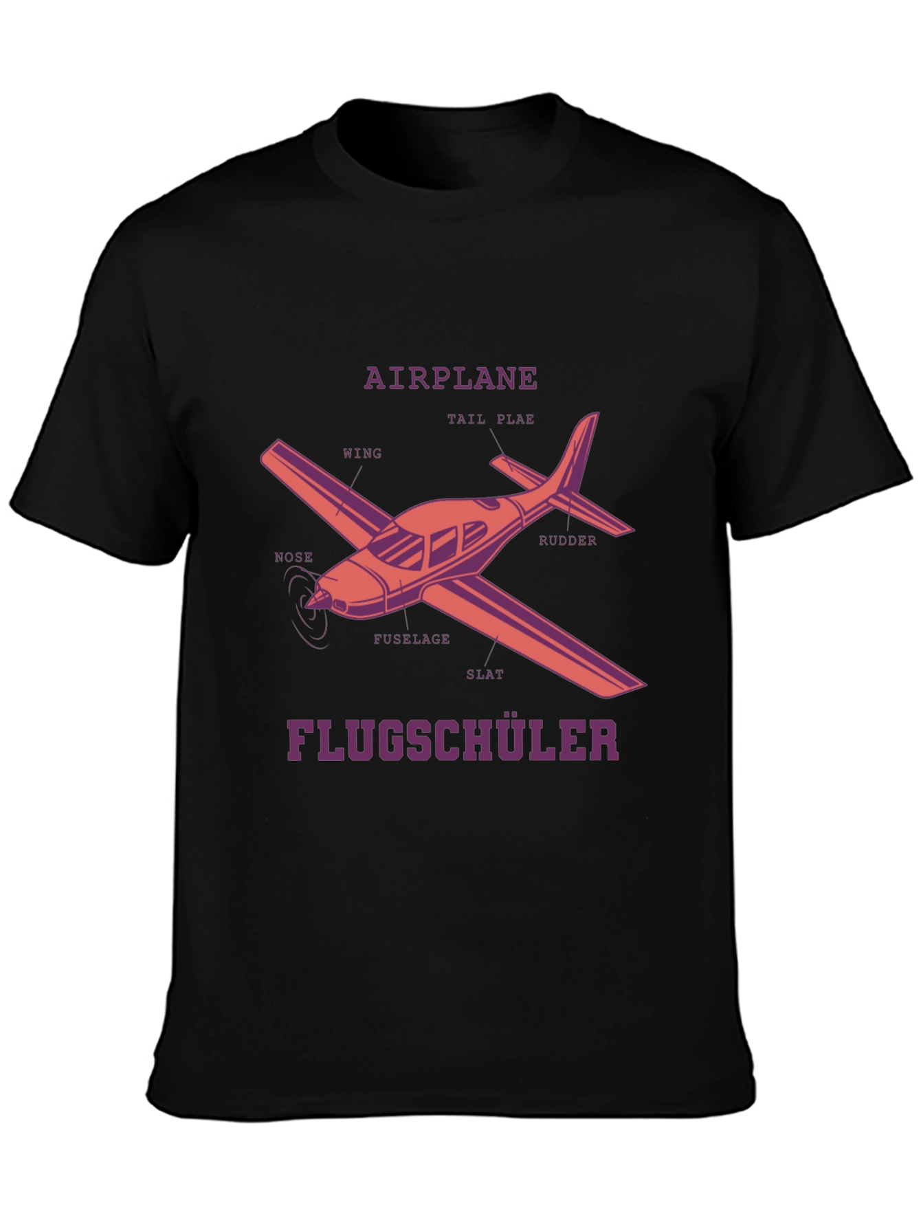 Airplane Diagram T-Shirt - Pilot in Training