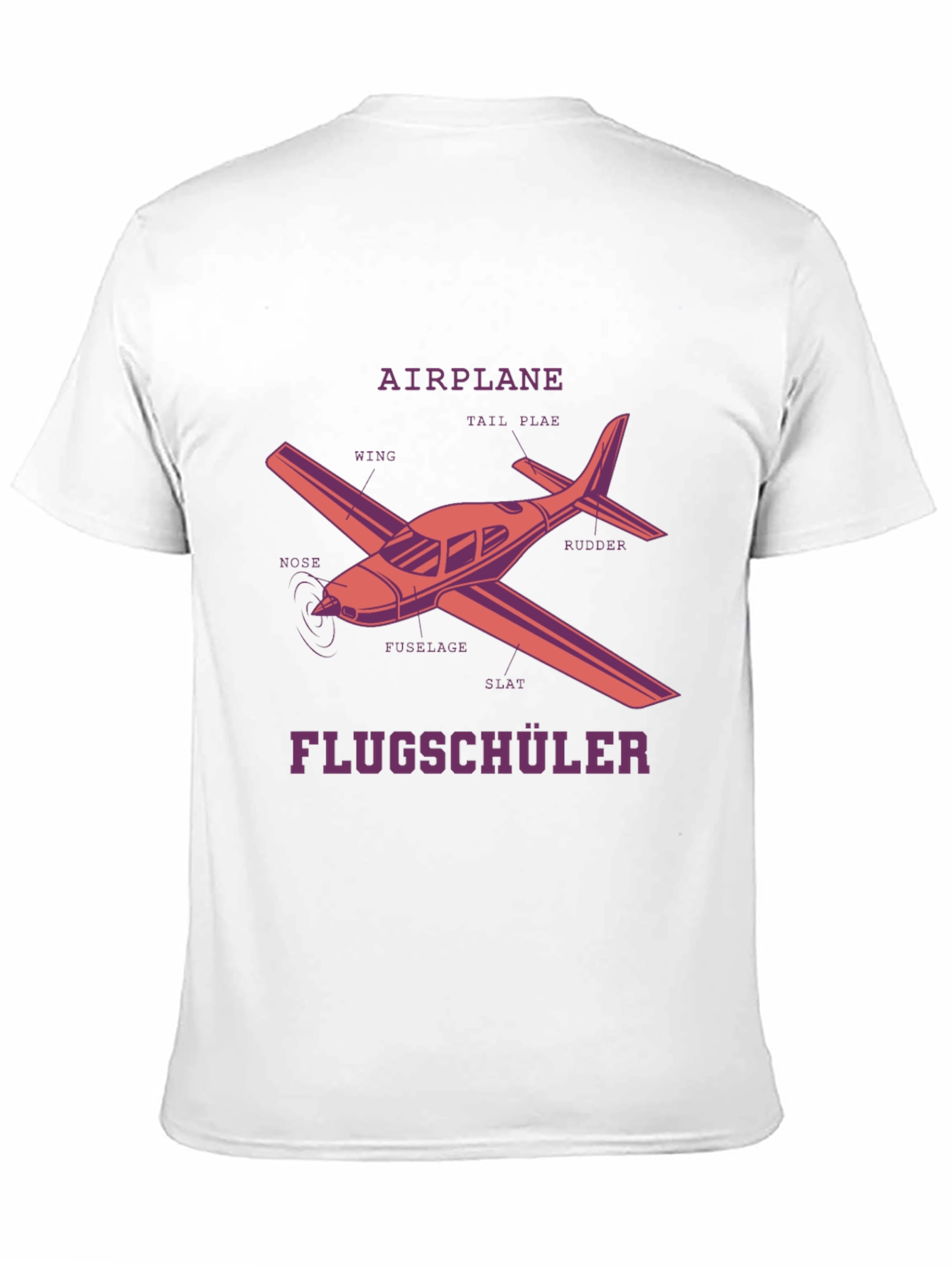 Airplane Diagram T-Shirt - Pilot in Training