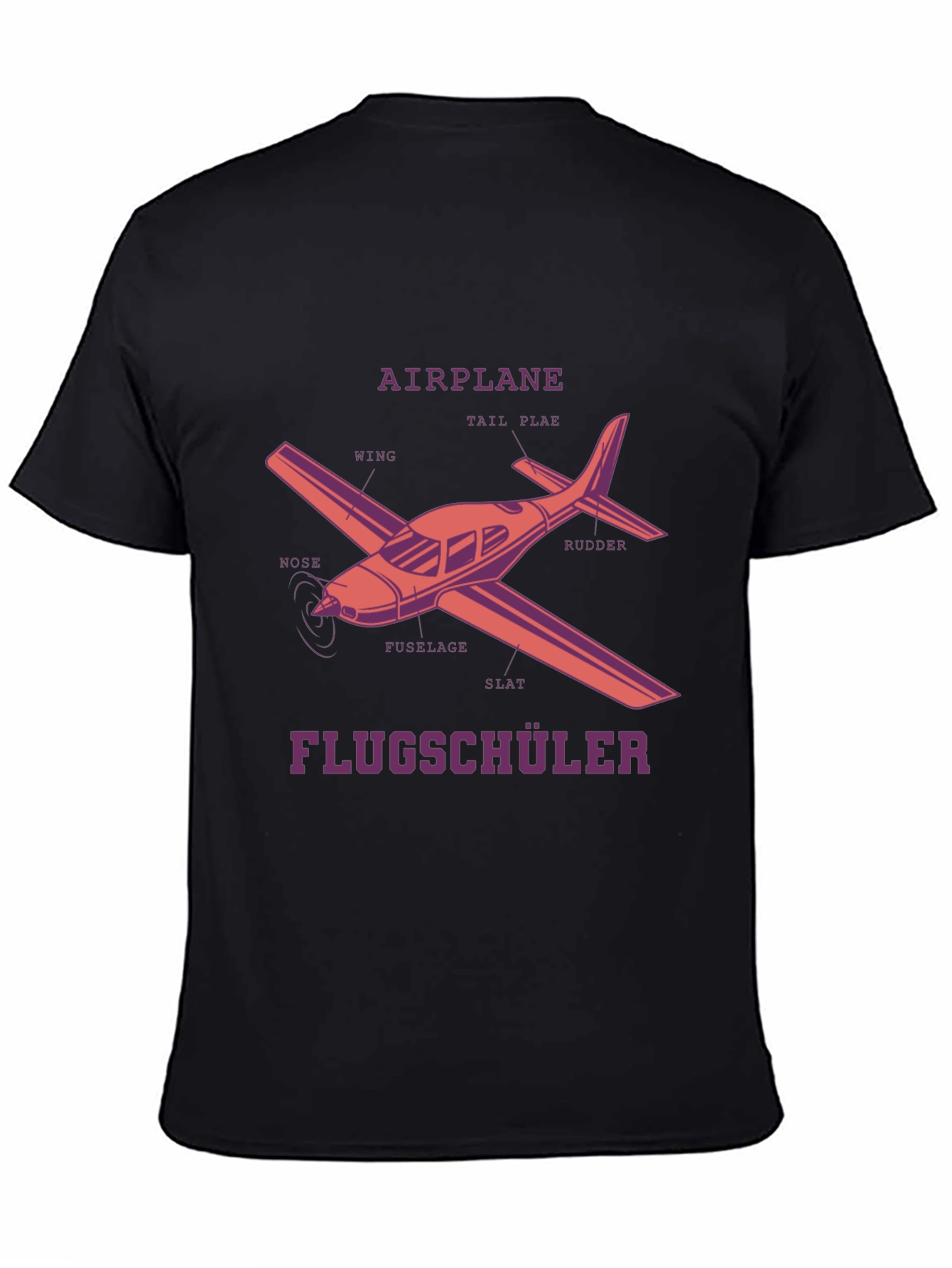 Airplane Diagram T-Shirt - Pilot in Training