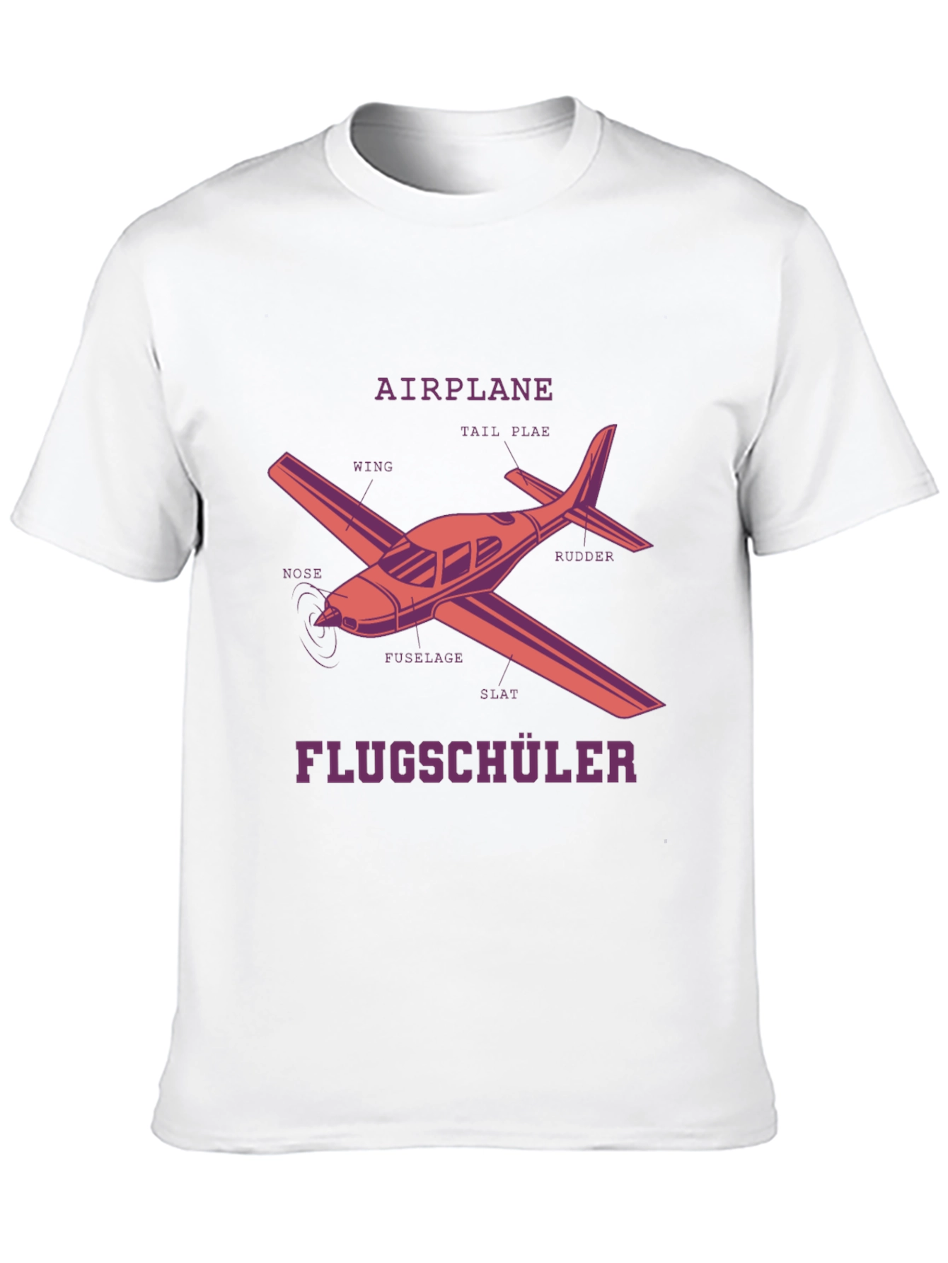 Airplane Diagram T-Shirt - Pilot in Training