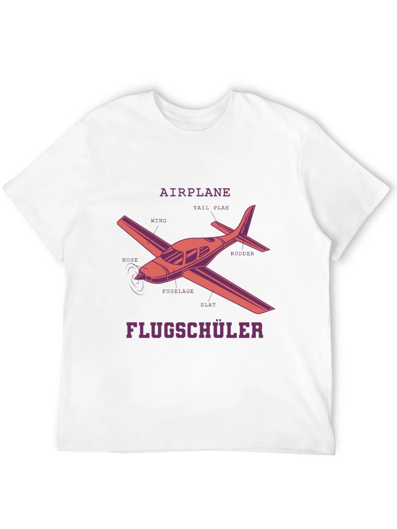Airplane Diagram T-Shirt - Pilot in Training