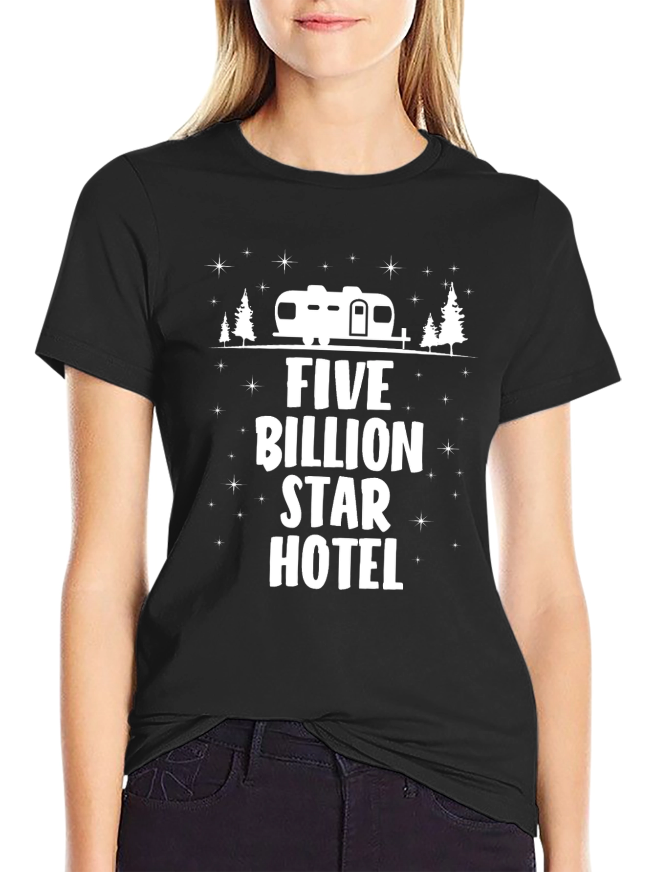Five Billion Star Hotel Camping T-Shirt