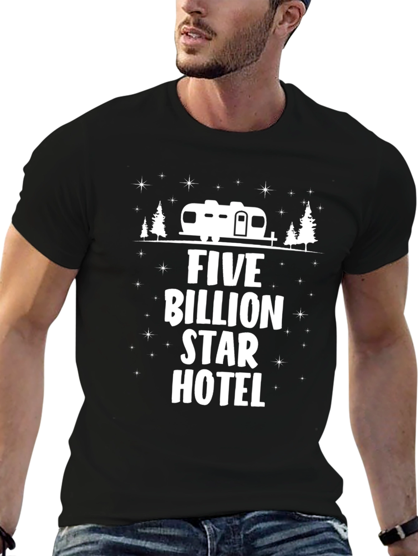 Five Billion Star Hotel Camping T-Shirt