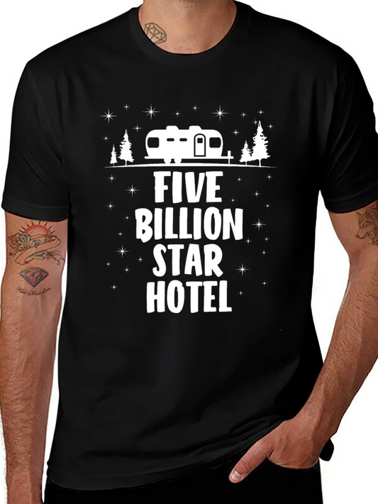 Five Billion Star Hotel Camping T-Shirt