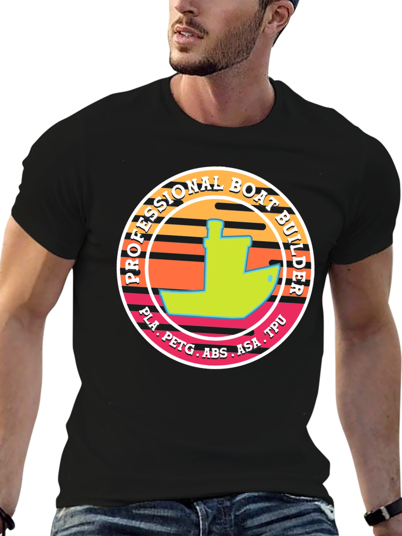 Professional Boat Builder Graphic T-Shirt