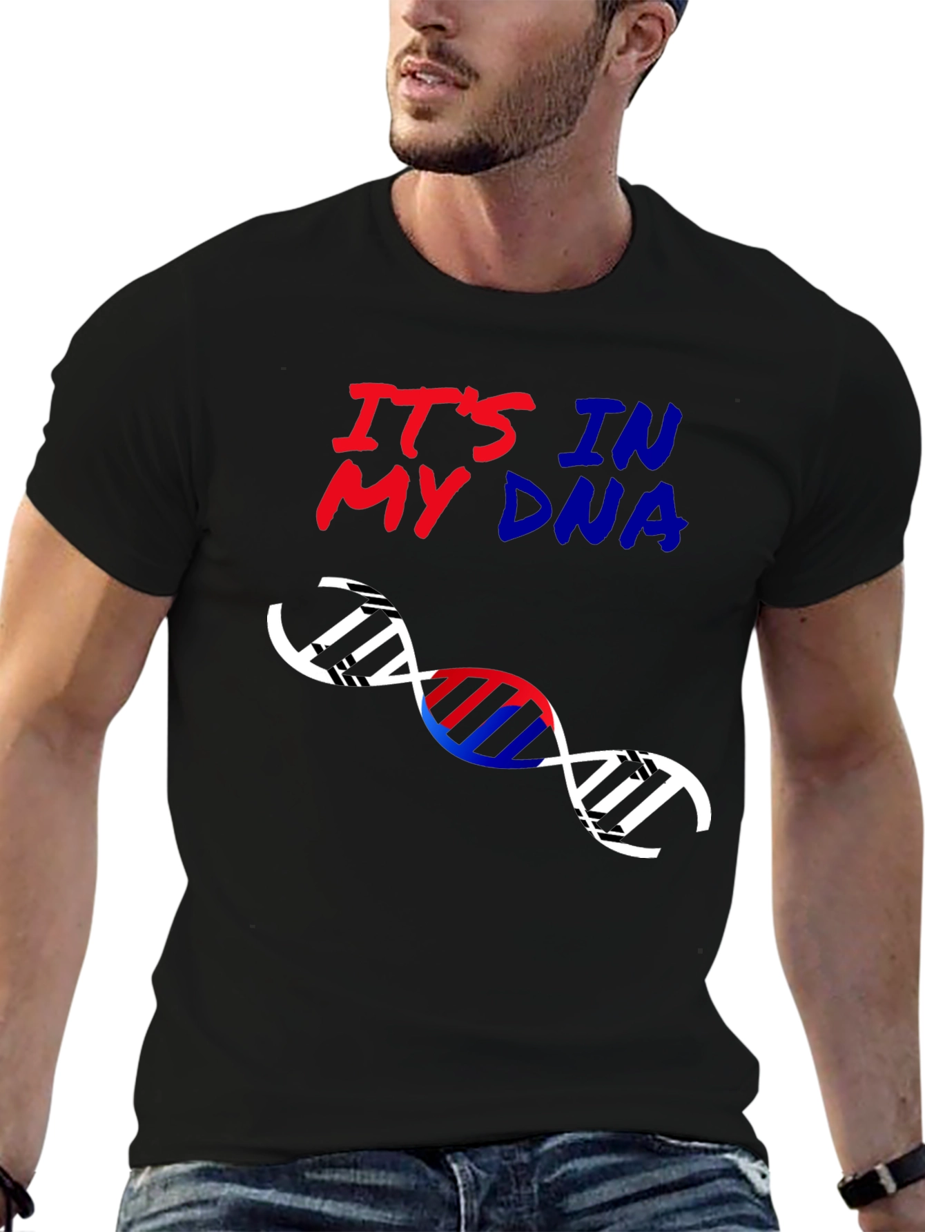 Its In My DNA Graphic Tee - Black