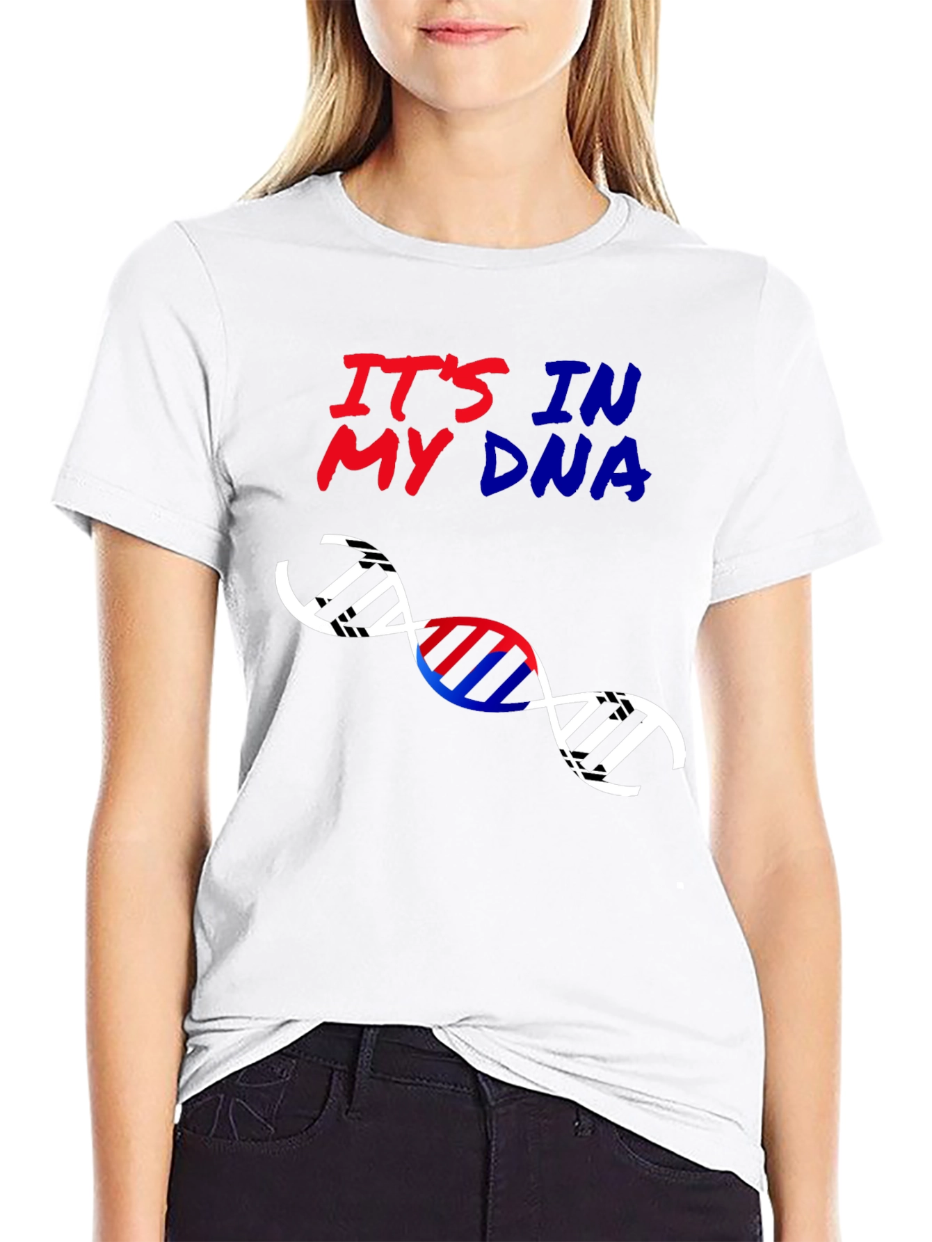 Its In My DNA Graphic Tee - Black