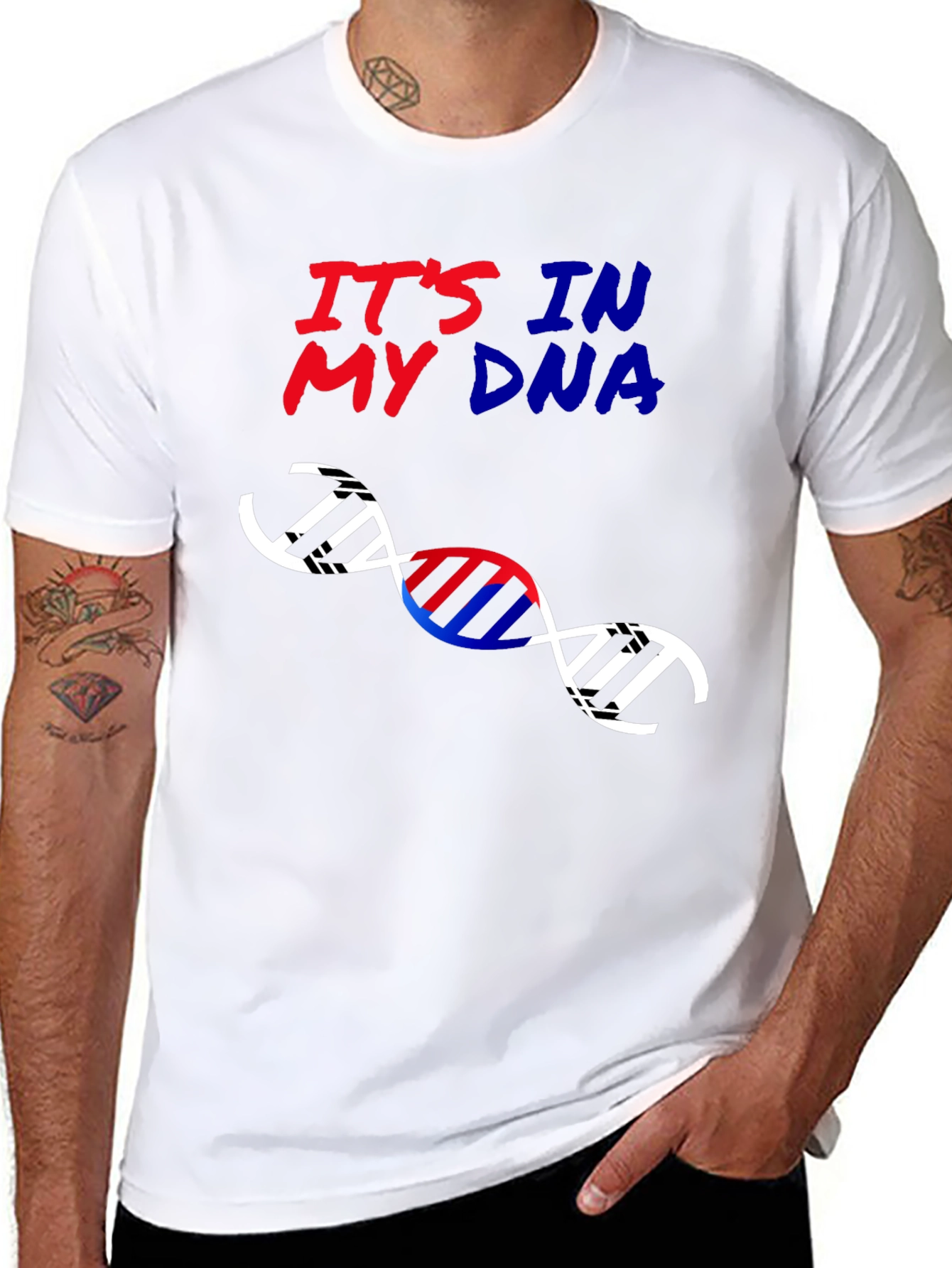 Its In My DNA Graphic Tee - Black