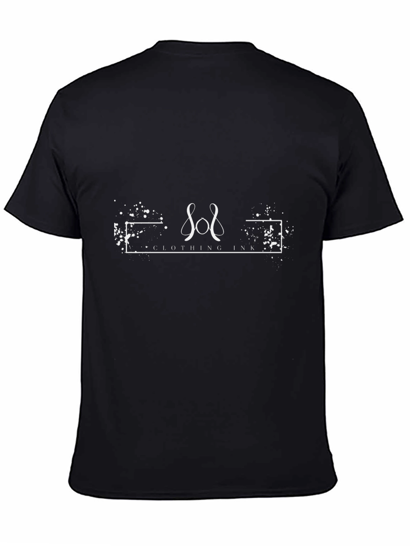 Stylish Black T-Shirt with Artistic Graphic Design